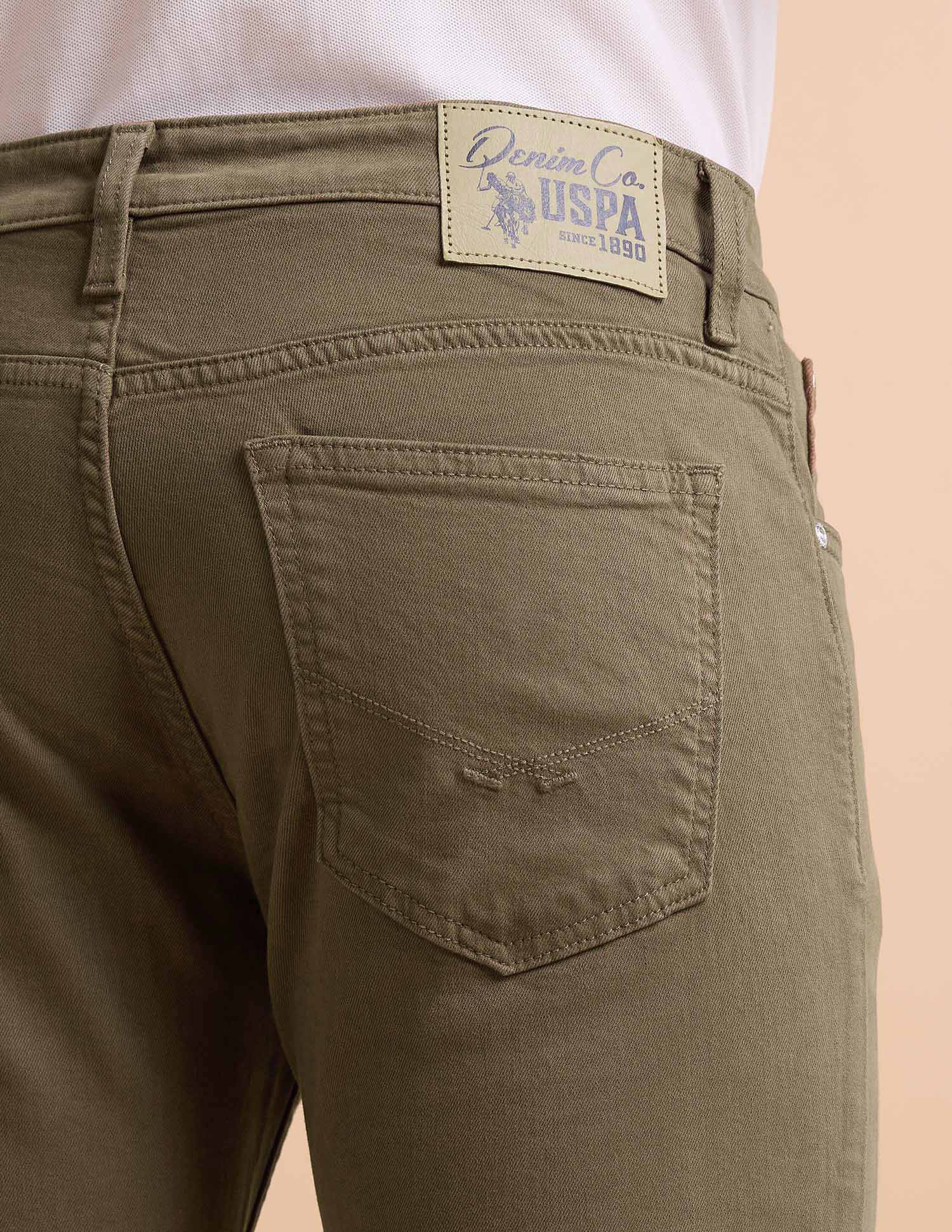 Brandon Slim Tapered Fit Brown Jeans - Image 8