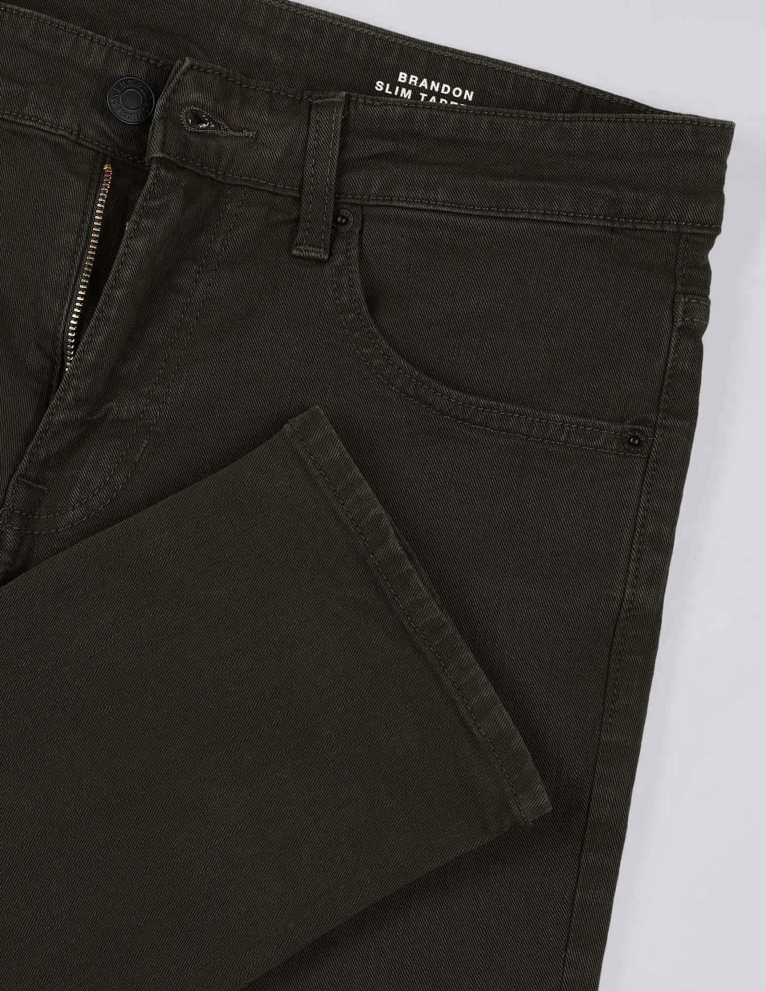 Brandon Slim Tapered Fit Green Jeans - Image 2