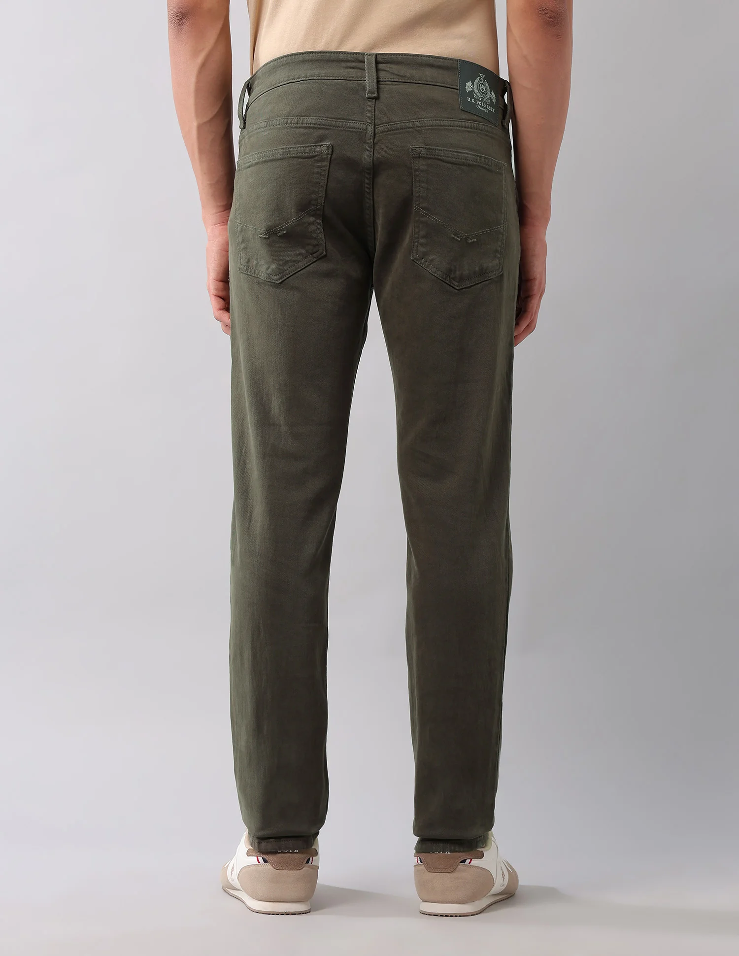 Brandon Slim Tapered Fit Green Jeans - Image 5