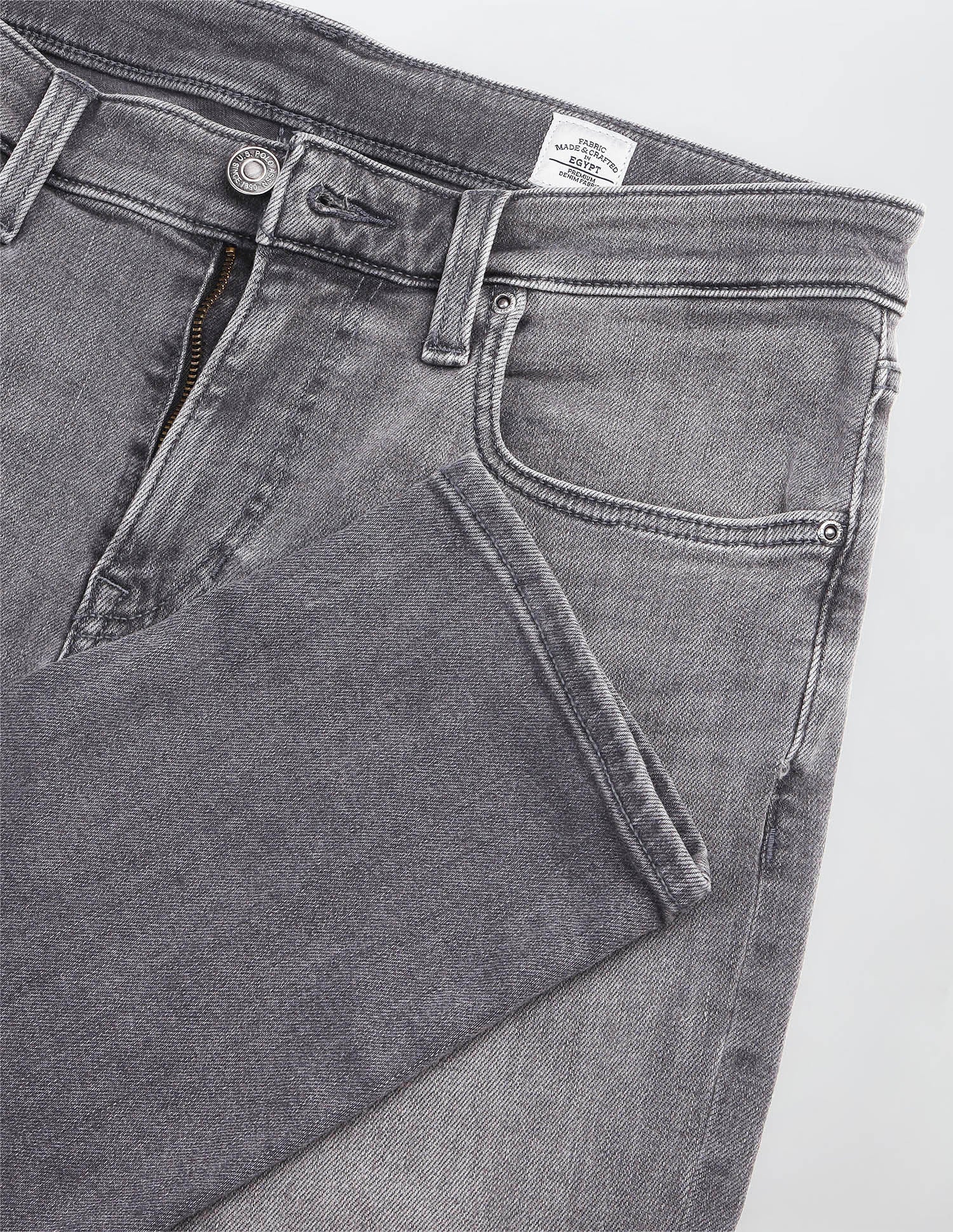 Brandon Slim Tapered Fit Grey Jeans - Image 2