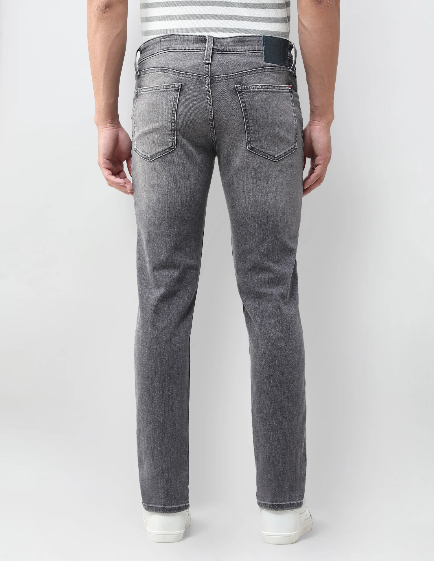 Brandon Slim Tapered Fit Grey Jeans - Image 5