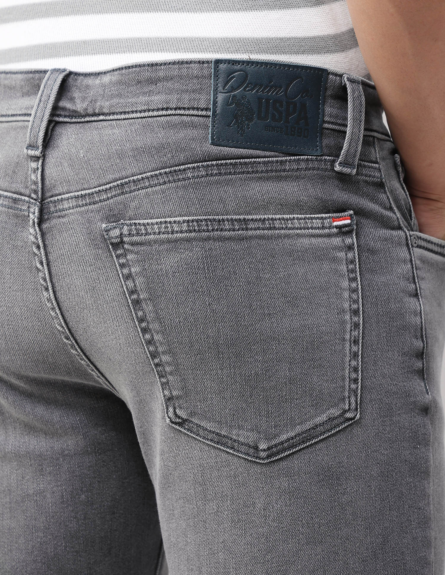 Brandon Slim Tapered Fit Grey Jeans - Image 8