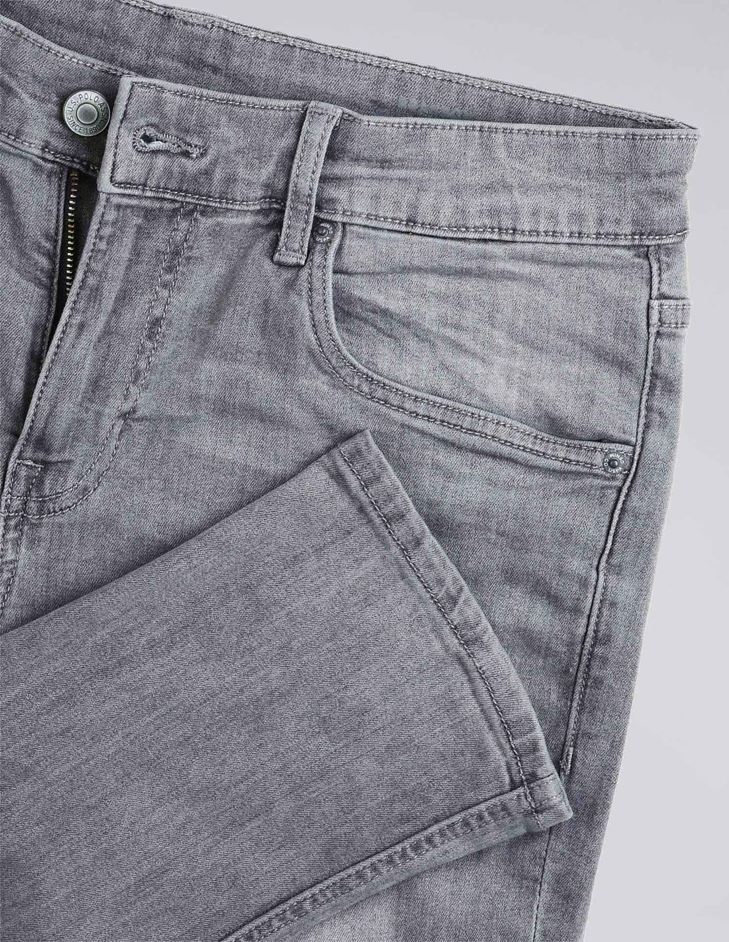 Brandon Slim Tapered Fit Grey Jeans - Image 2