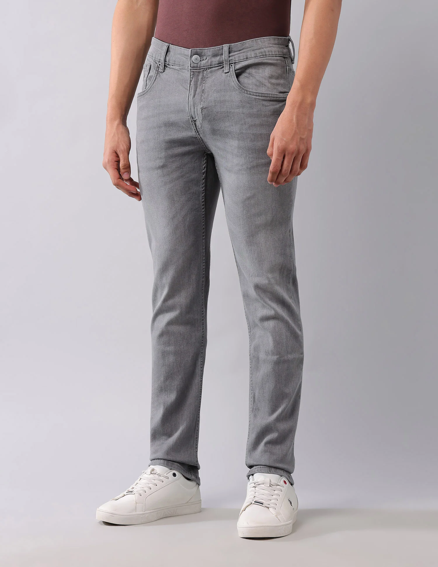 Brandon Slim Tapered Fit Grey Jeans - Image 4