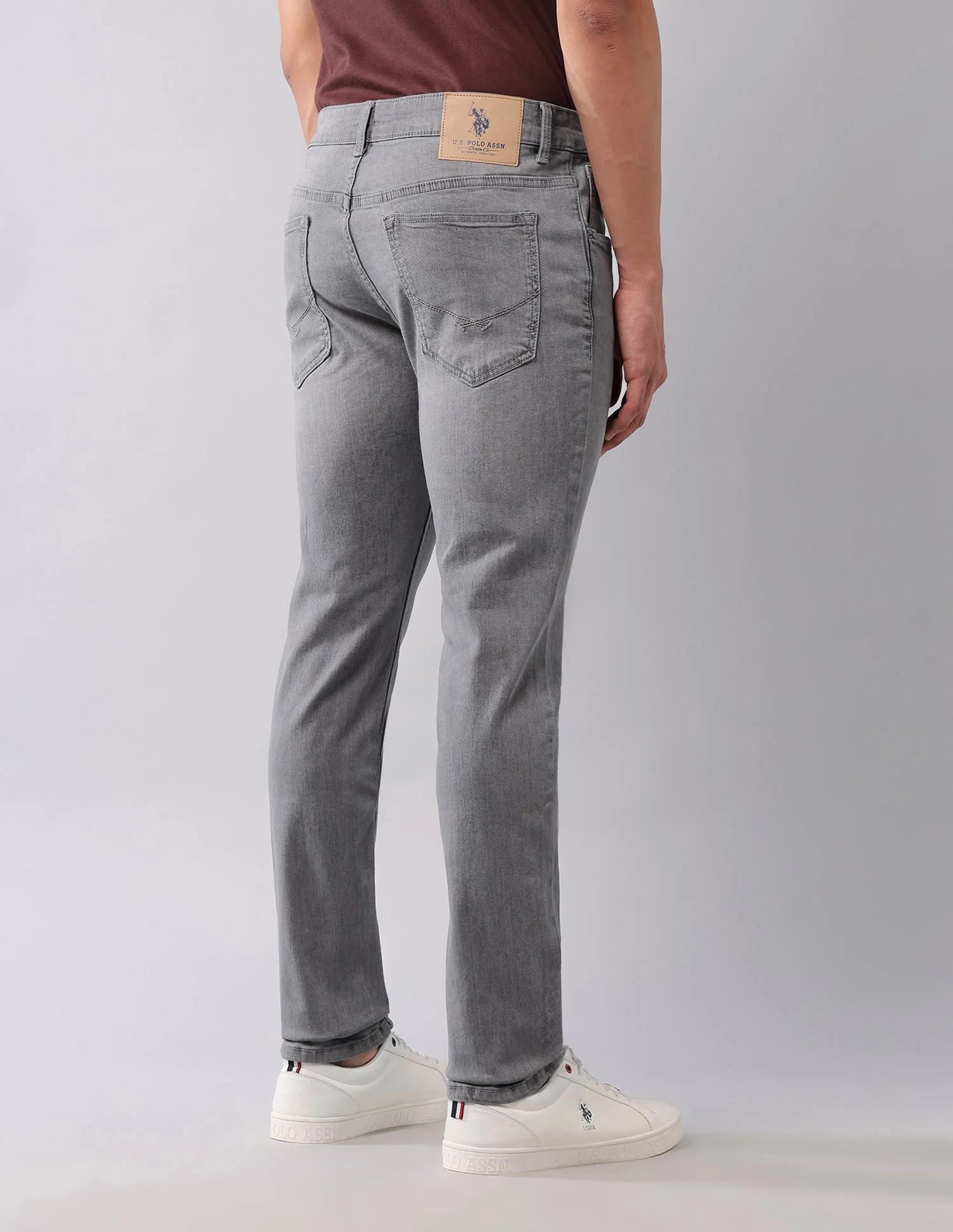 Brandon Slim Tapered Fit Grey Jeans - Image 5