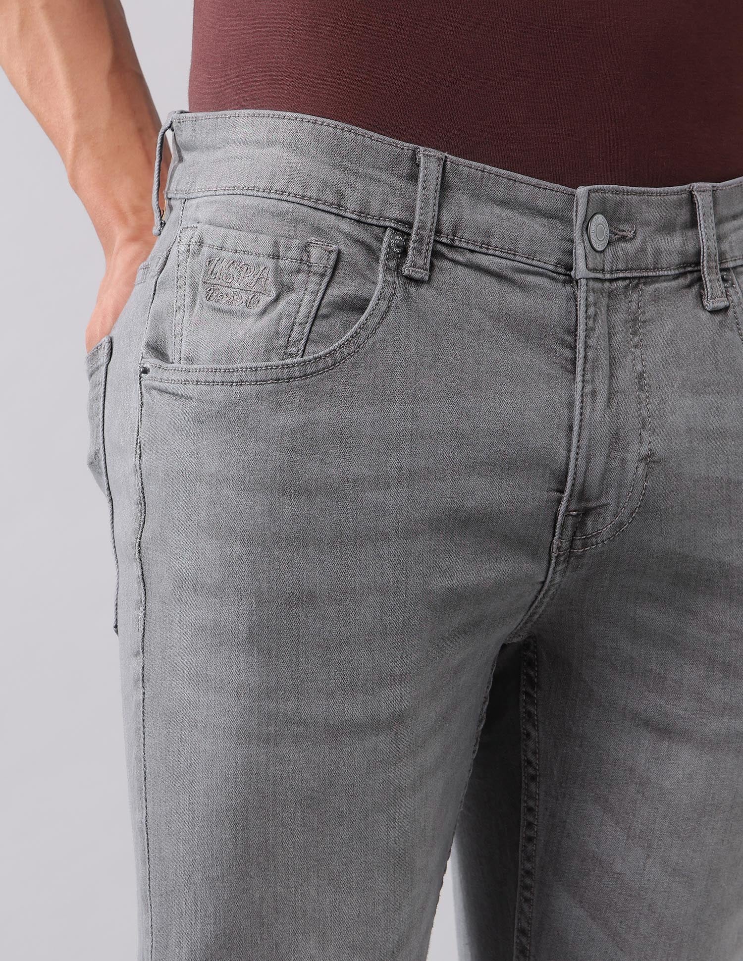 Brandon Slim Tapered Fit Grey Jeans - Image 7
