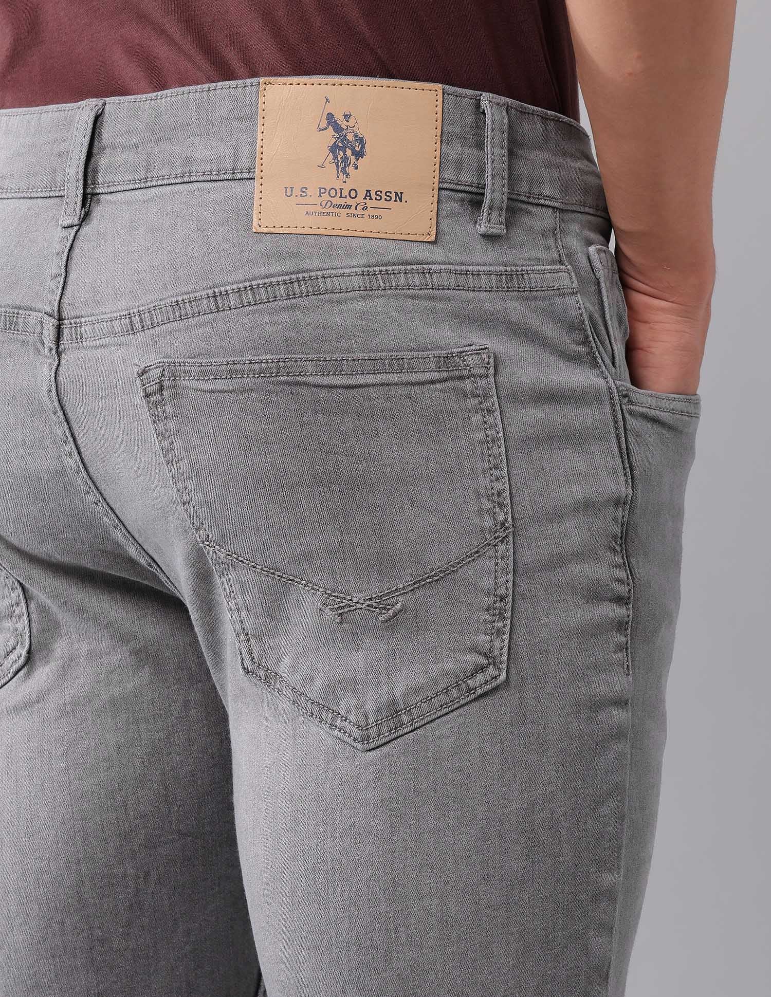 Brandon Slim Tapered Fit Grey Jeans - Image 8
