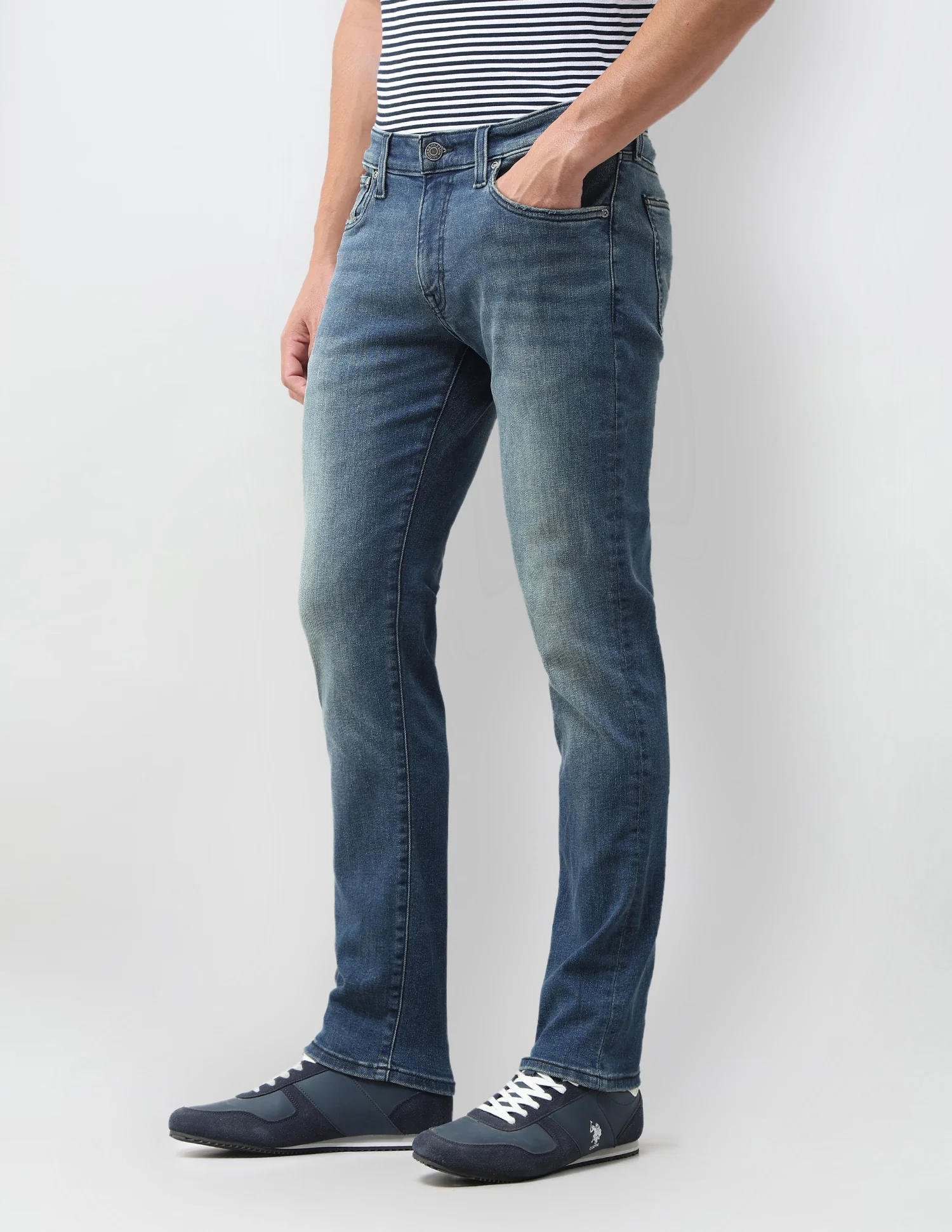 Brandon Slim Tapered Fit Grey Jeans - Image 4