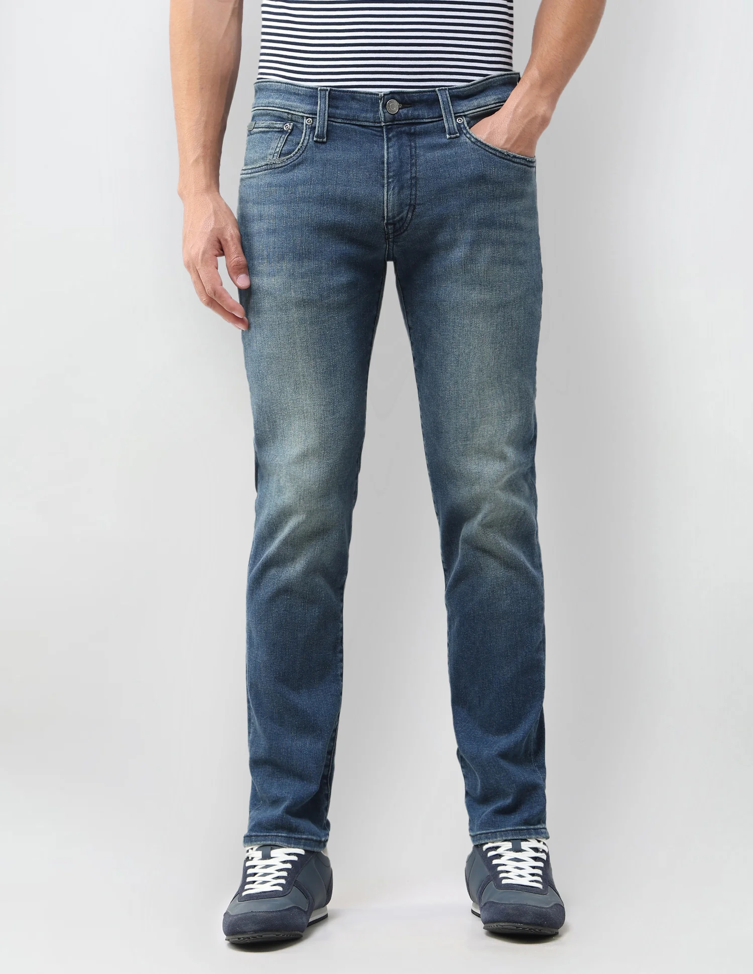Brandon Slim Tapered Fit Grey Jeans - Image 6