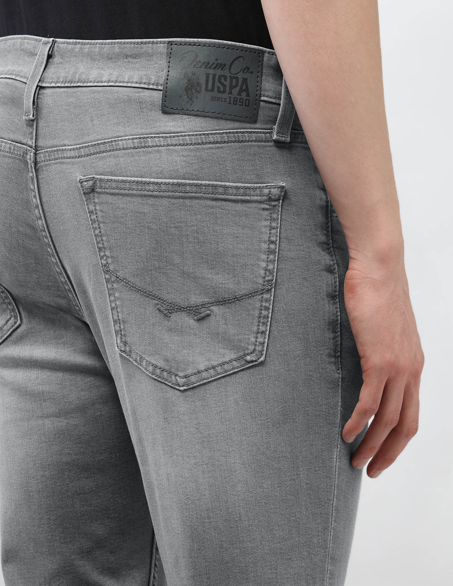Brandon Slim Tapered Fit Grey Jeans - Image 8
