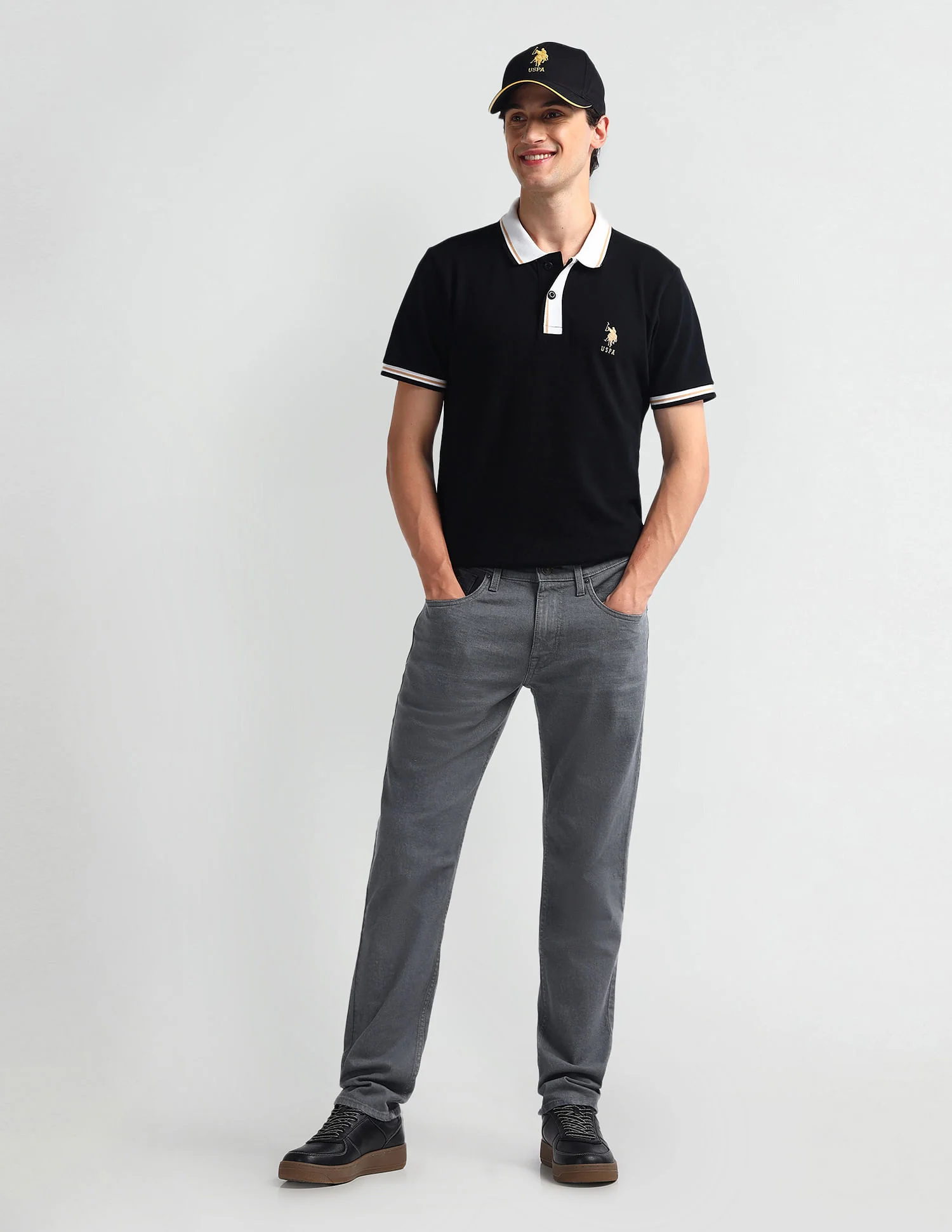 Brandon Slim Tapered Fit Grey Jeans - Image 3