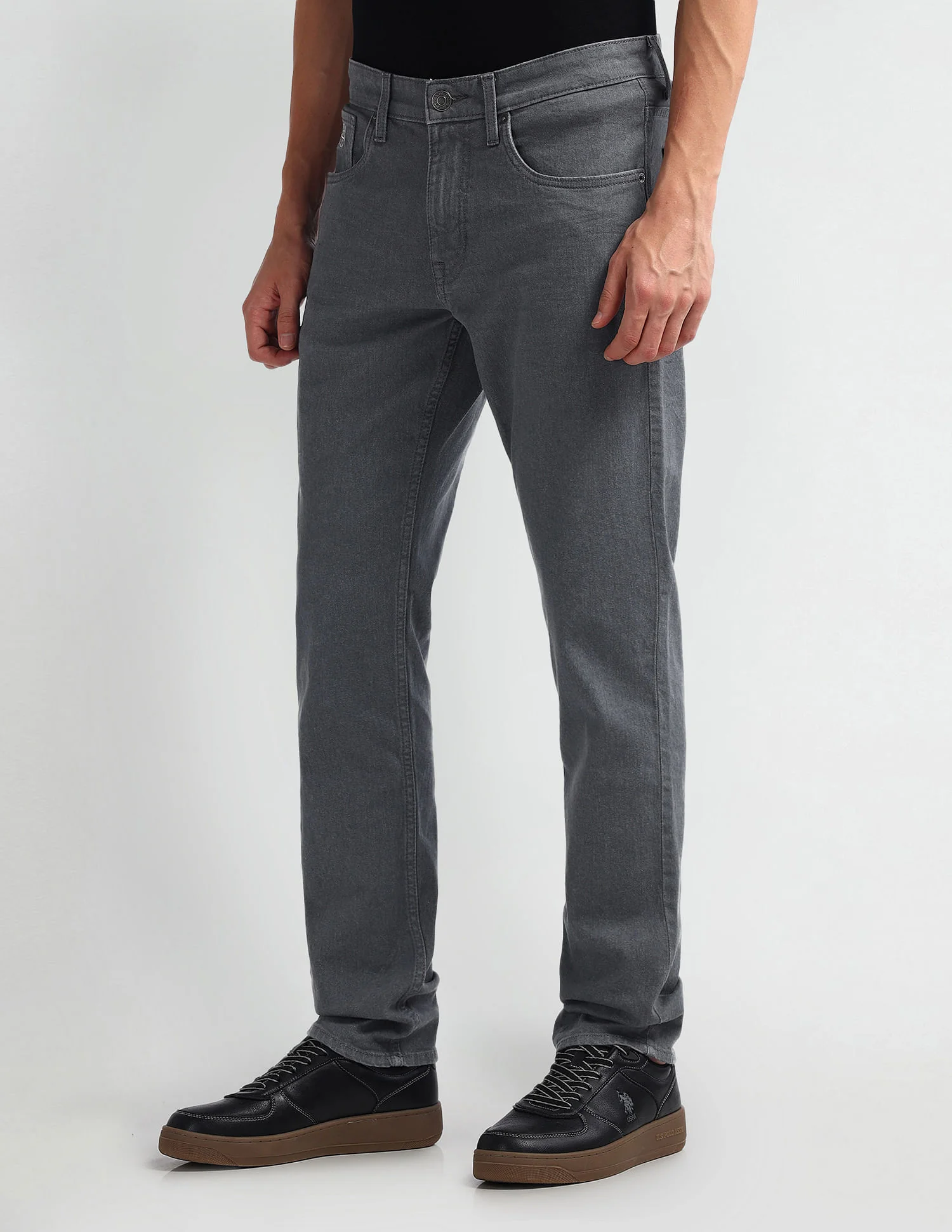 Brandon Slim Tapered Fit Grey Jeans - Image 4