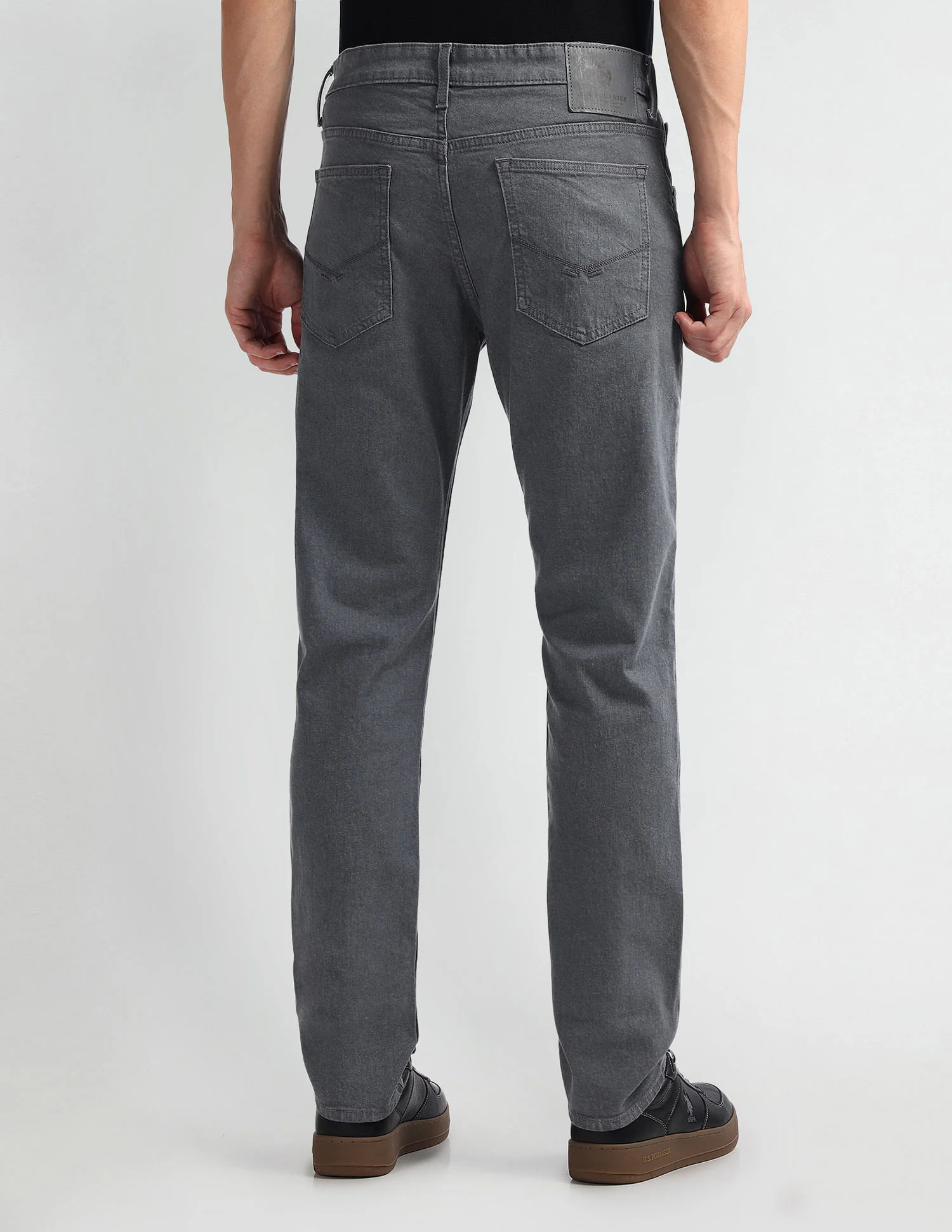 Brandon Slim Tapered Fit Grey Jeans - Image 5
