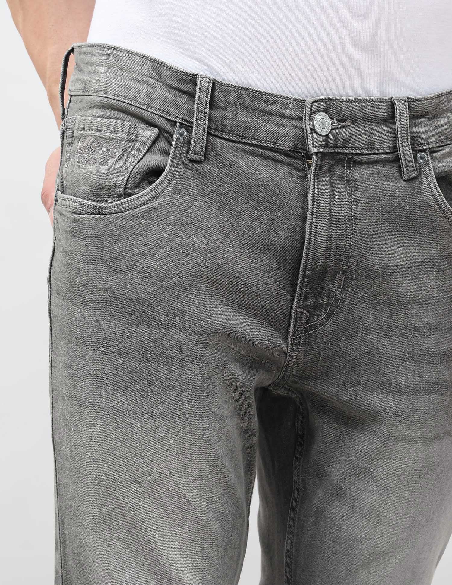 Brandon Slim Tapered Fit Grey Jeans - Image 7