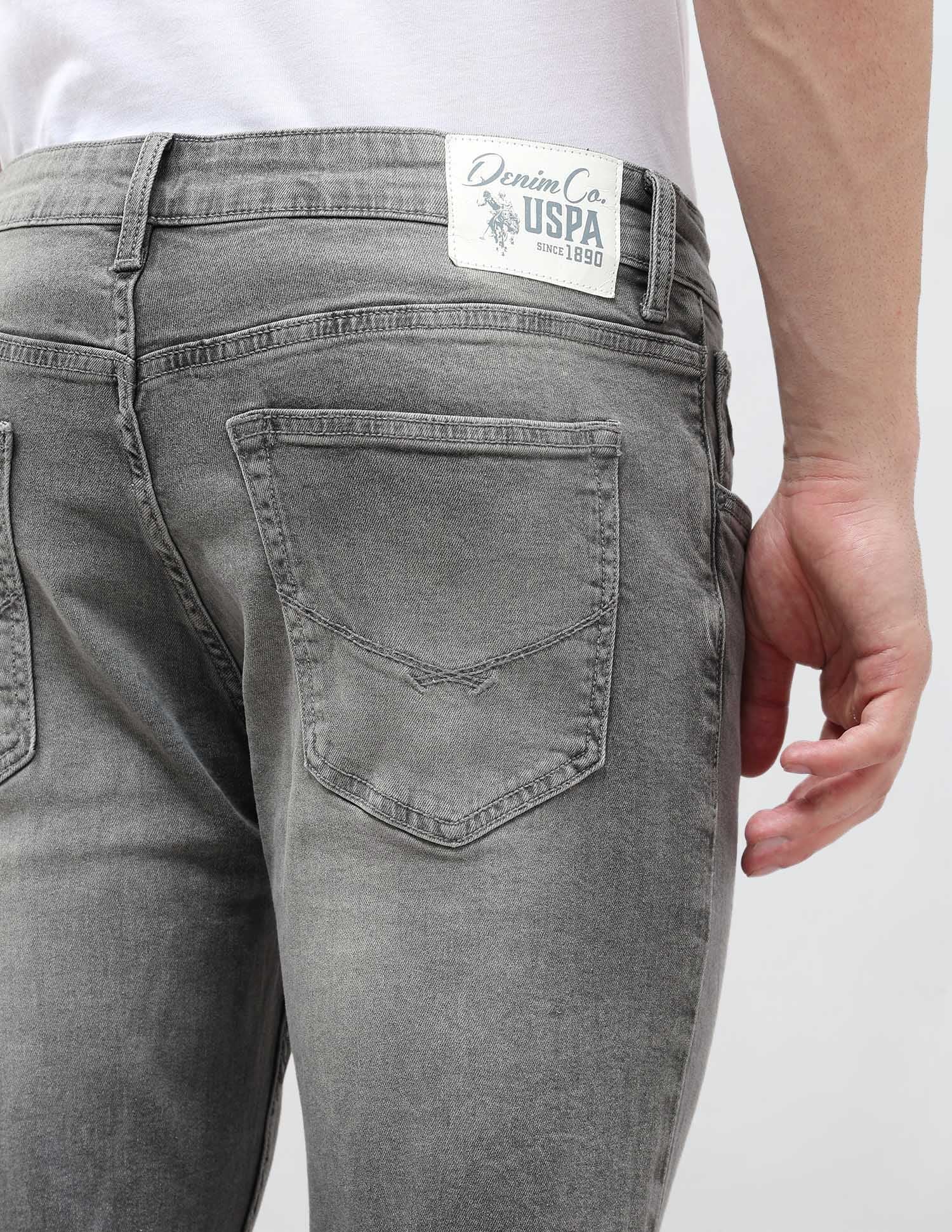 Brandon Slim Tapered Fit Grey Jeans - Image 8