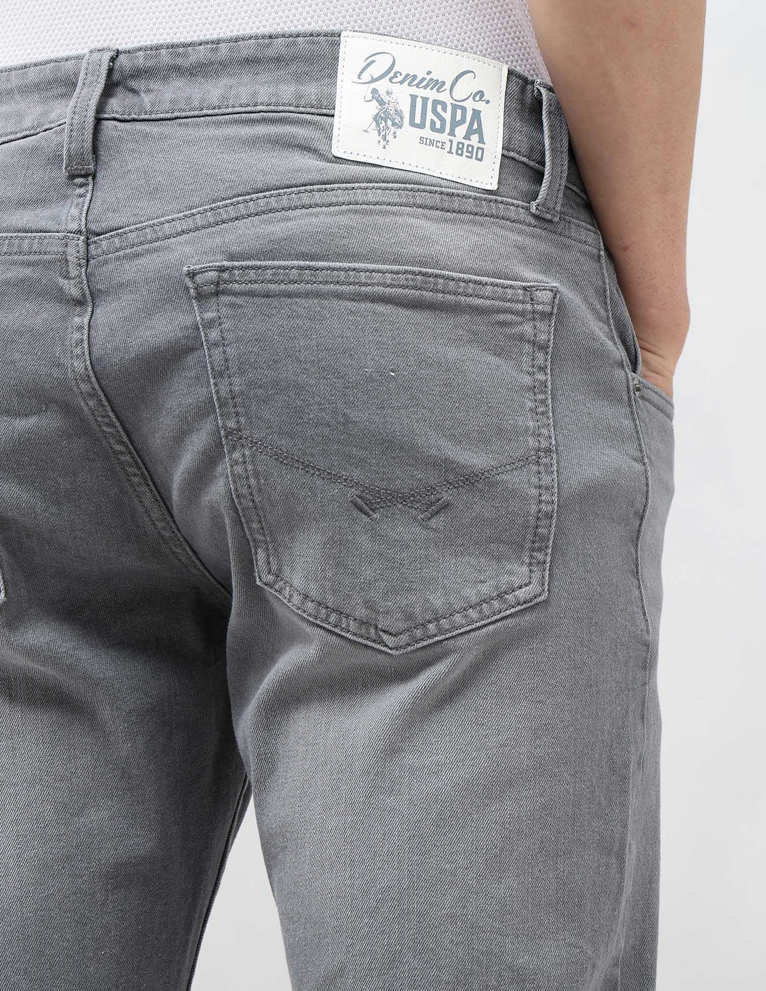 Brandon Slim Tapered Fit Grey Jeans - Image 8