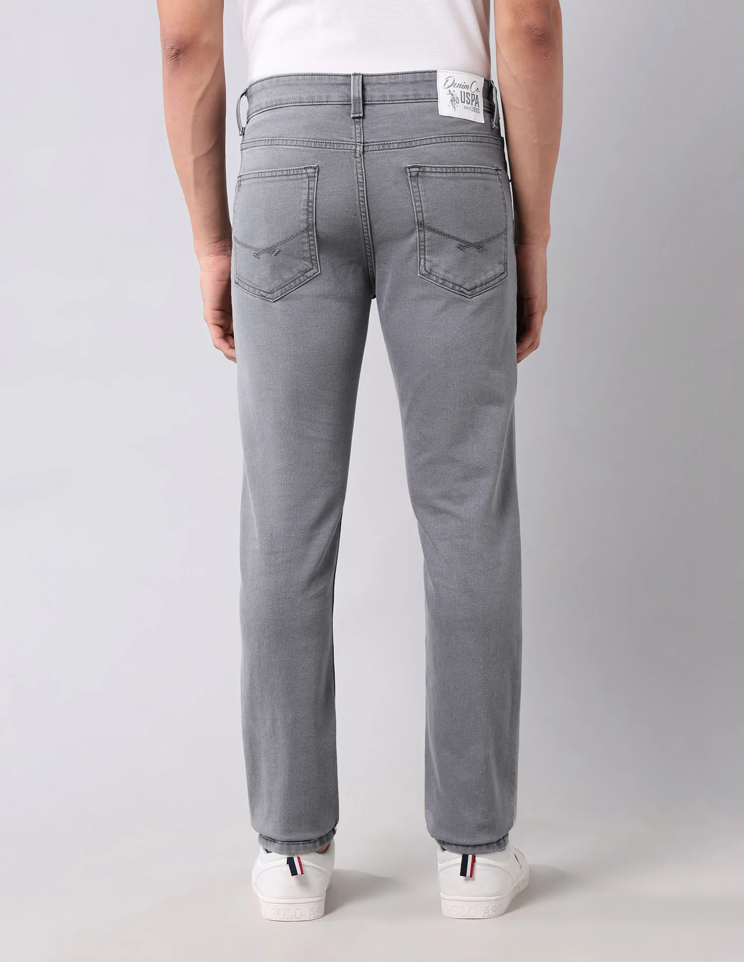 Brandon Slim Tapered Fit Grey Jeans - Image 5