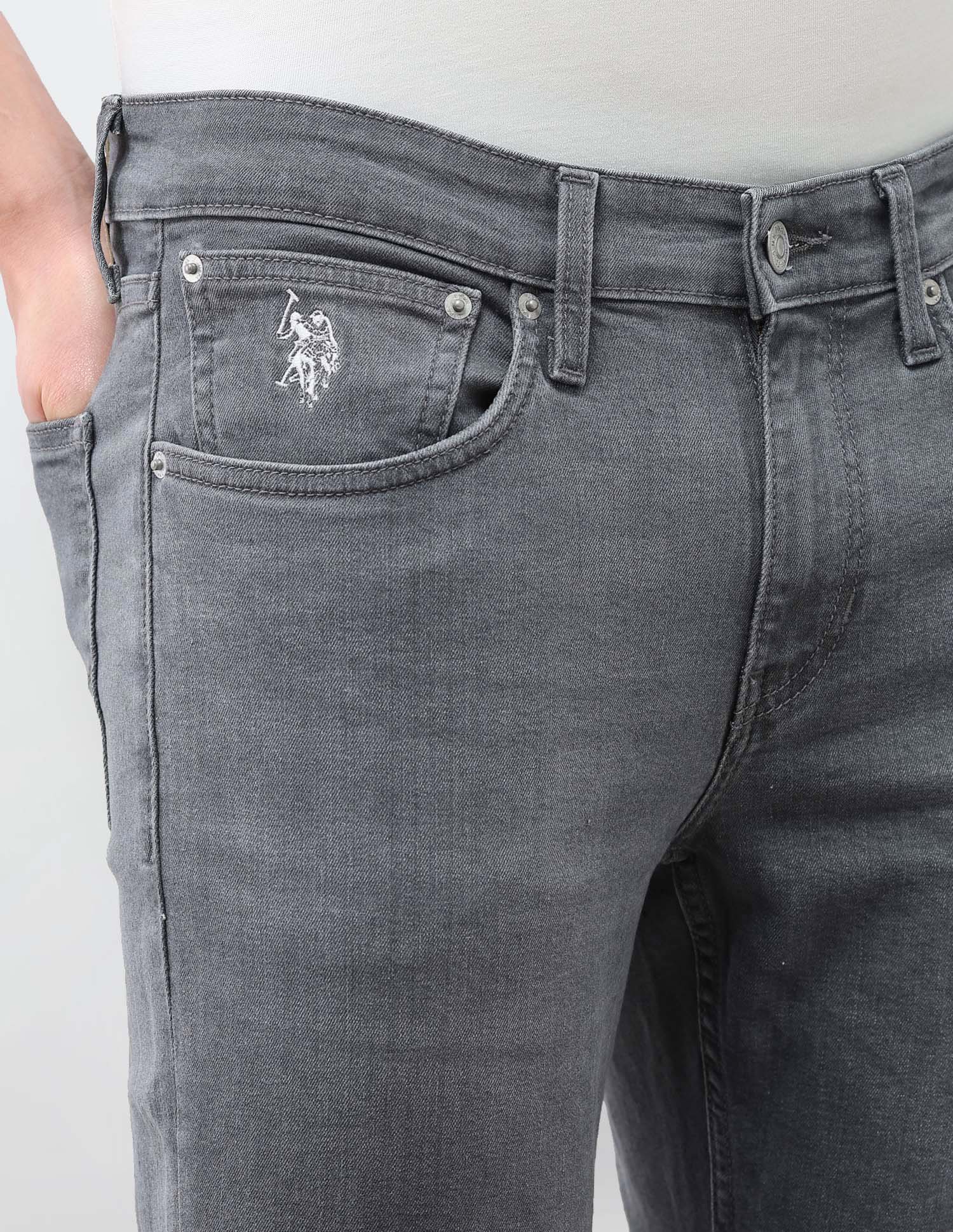Brandon Slim Tapered Fit Grey Jeans - Image 7