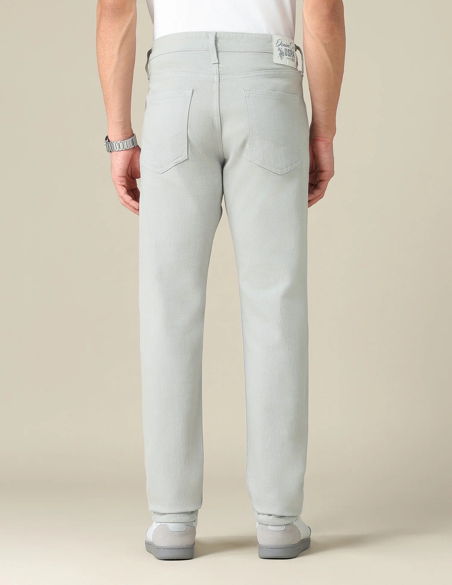 Brandon Slim Tapered Fit Grey Jeans - Image 5