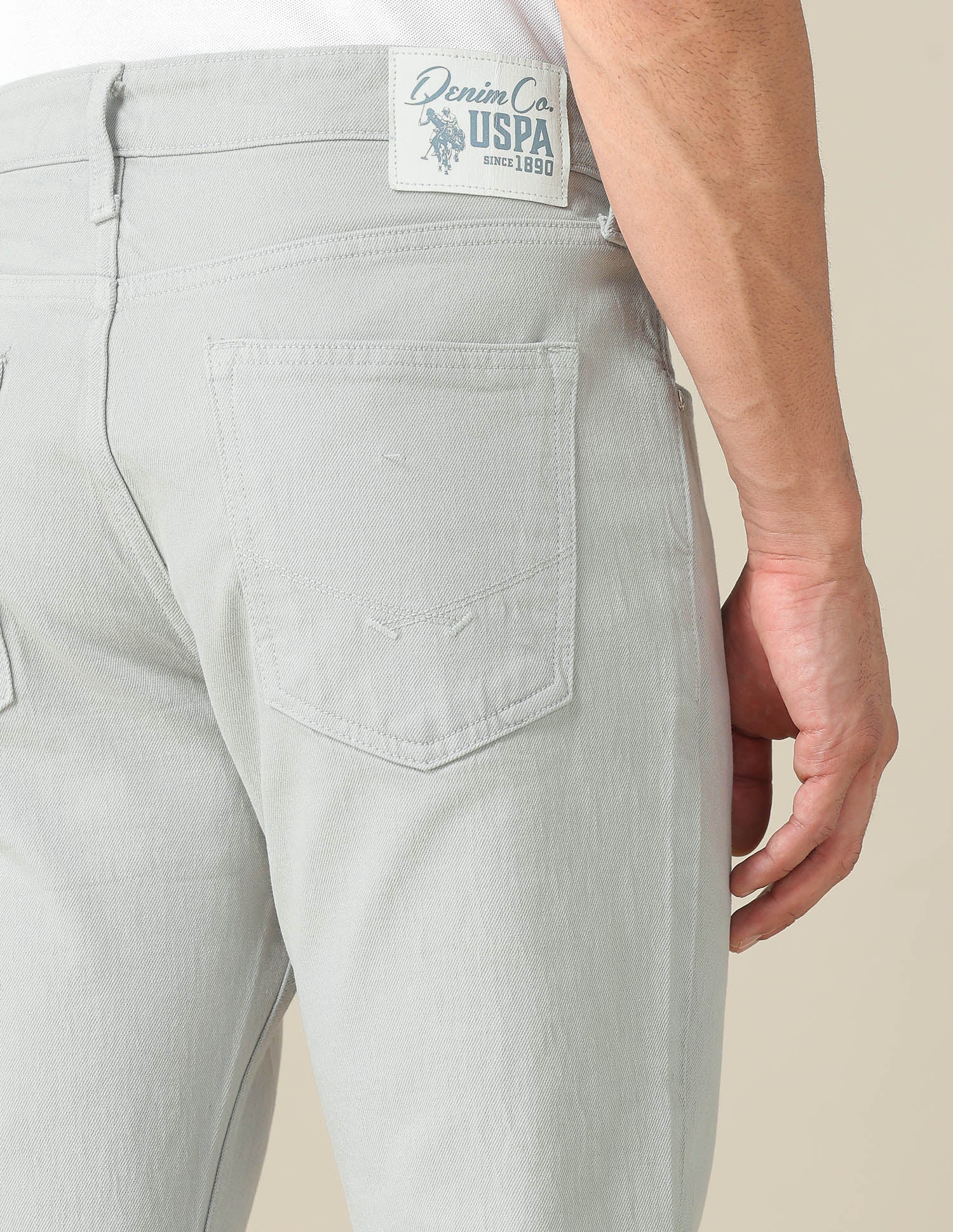 Brandon Slim Tapered Fit Grey Jeans - Image 8