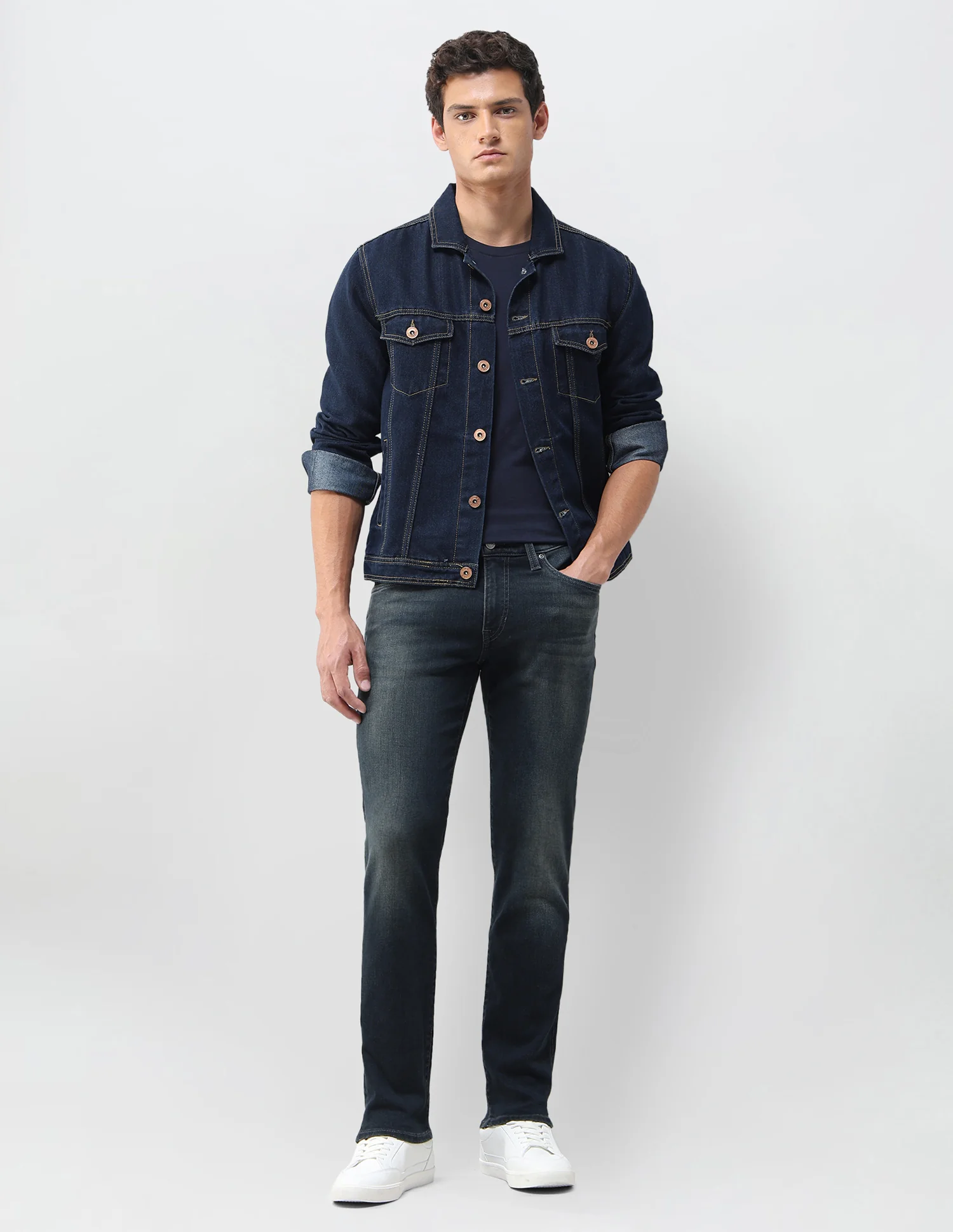Brandon Slim Tapered Fit Grey Jeans - Image 3