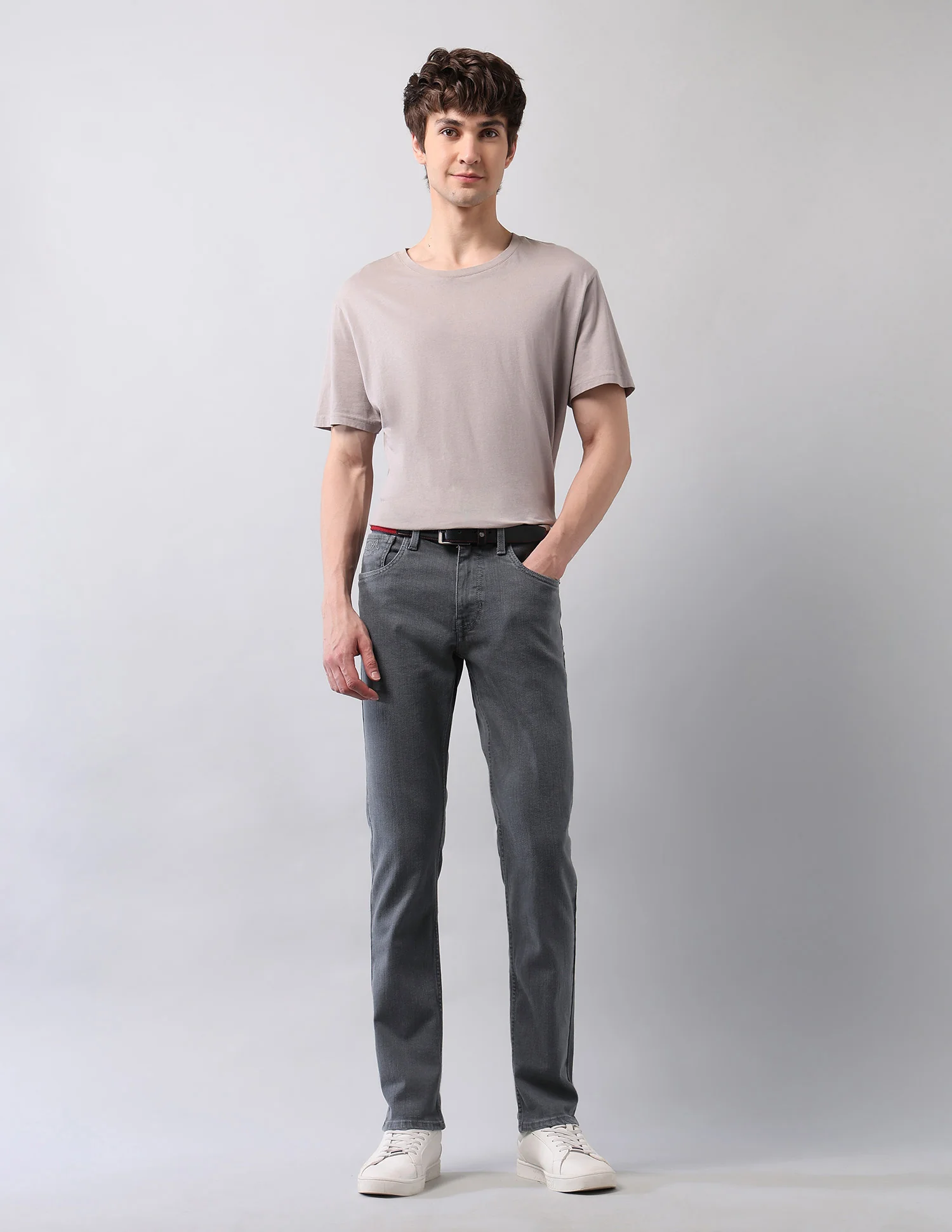 Brandon Slim Tapered Fit Grey Jeans - Image 3