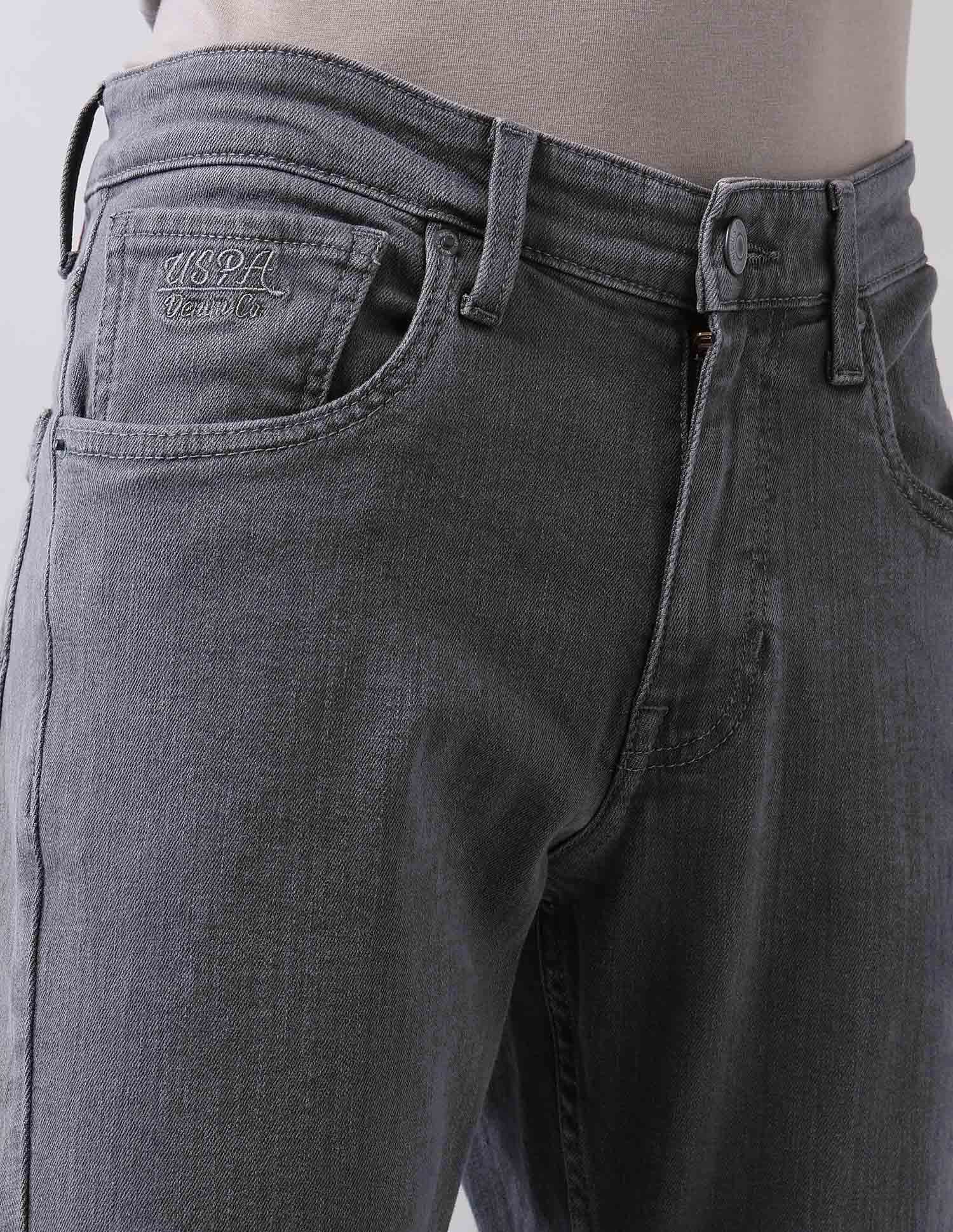 Brandon Slim Tapered Fit Grey Jeans - Image 7