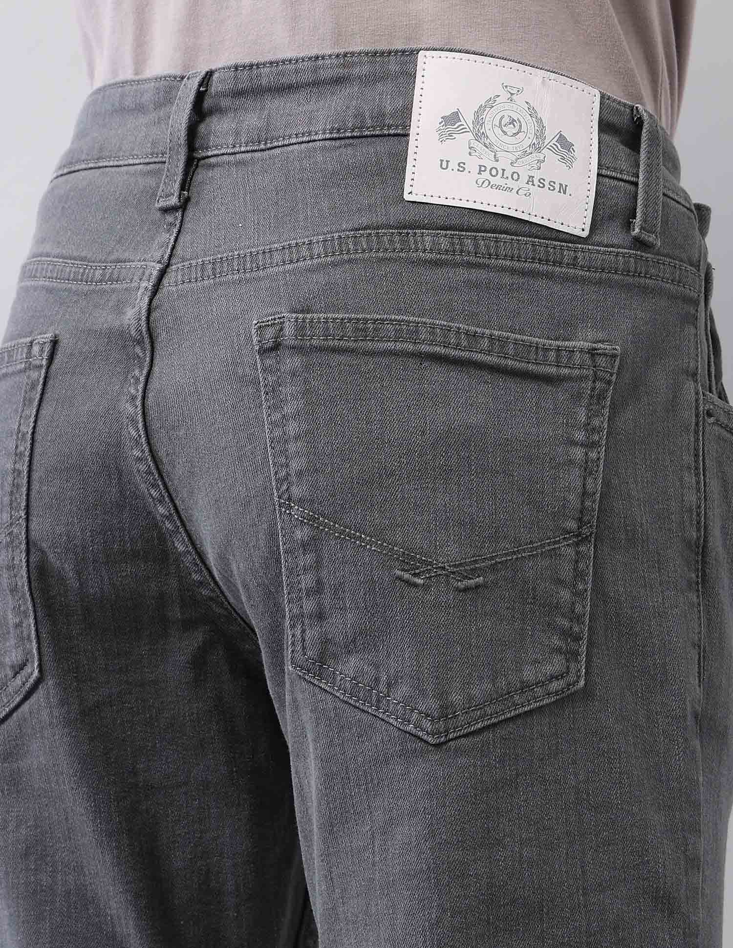 Brandon Slim Tapered Fit Grey Jeans - Image 8
