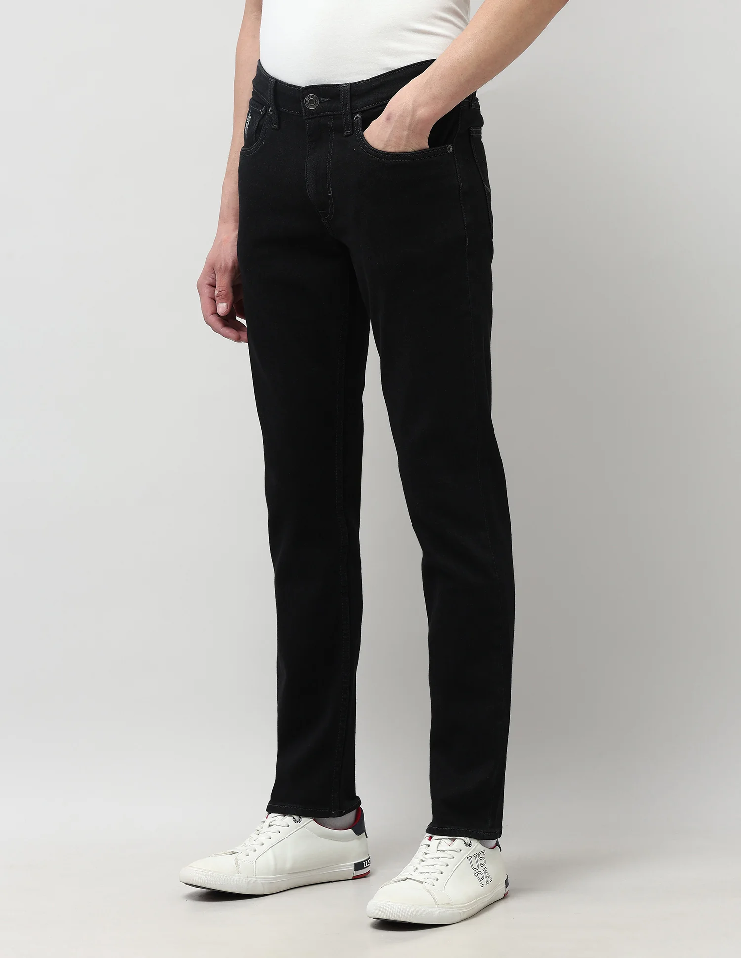 Brandon Slim Tapered Fit Grey Jeans - Image 4