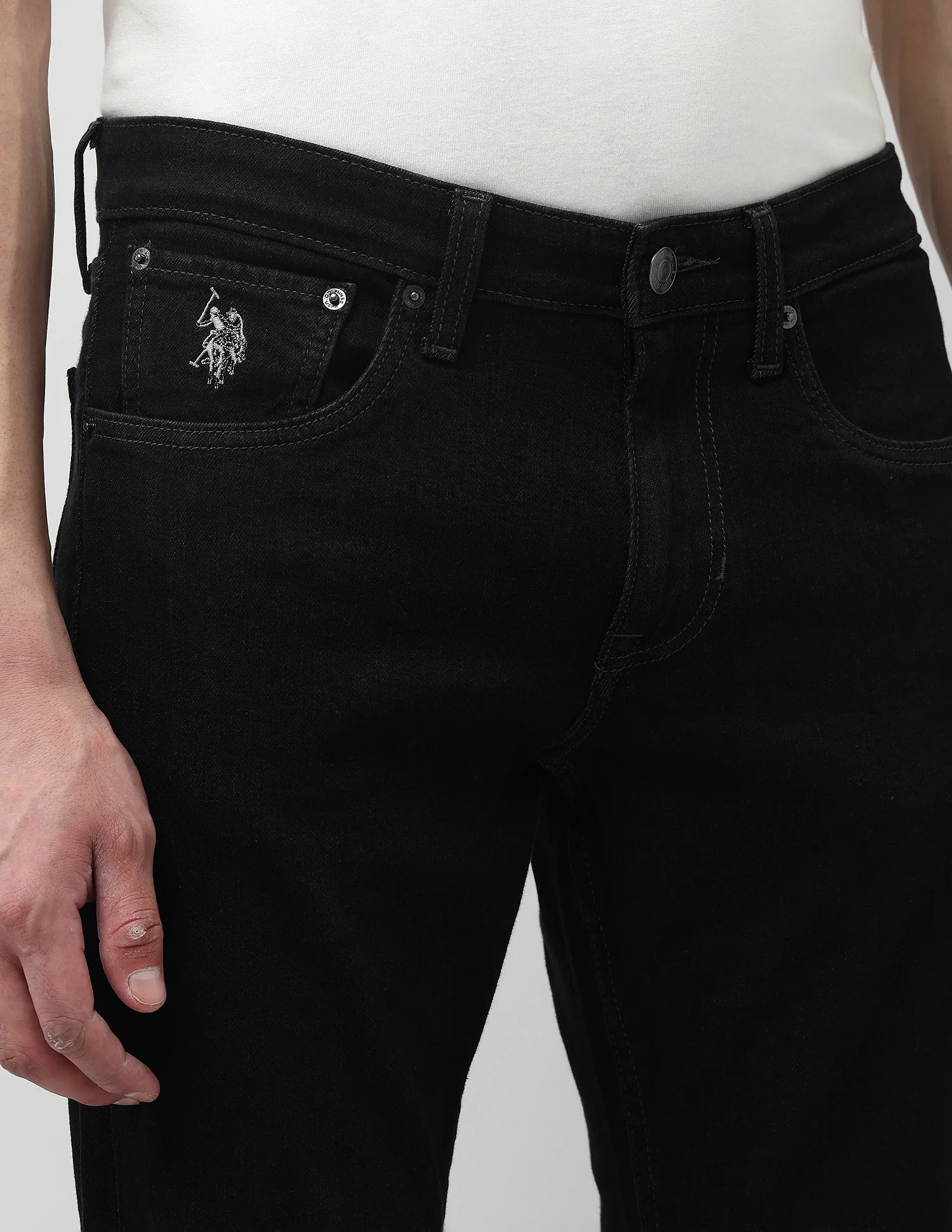 Brandon Slim Tapered Fit Grey Jeans - Image 7