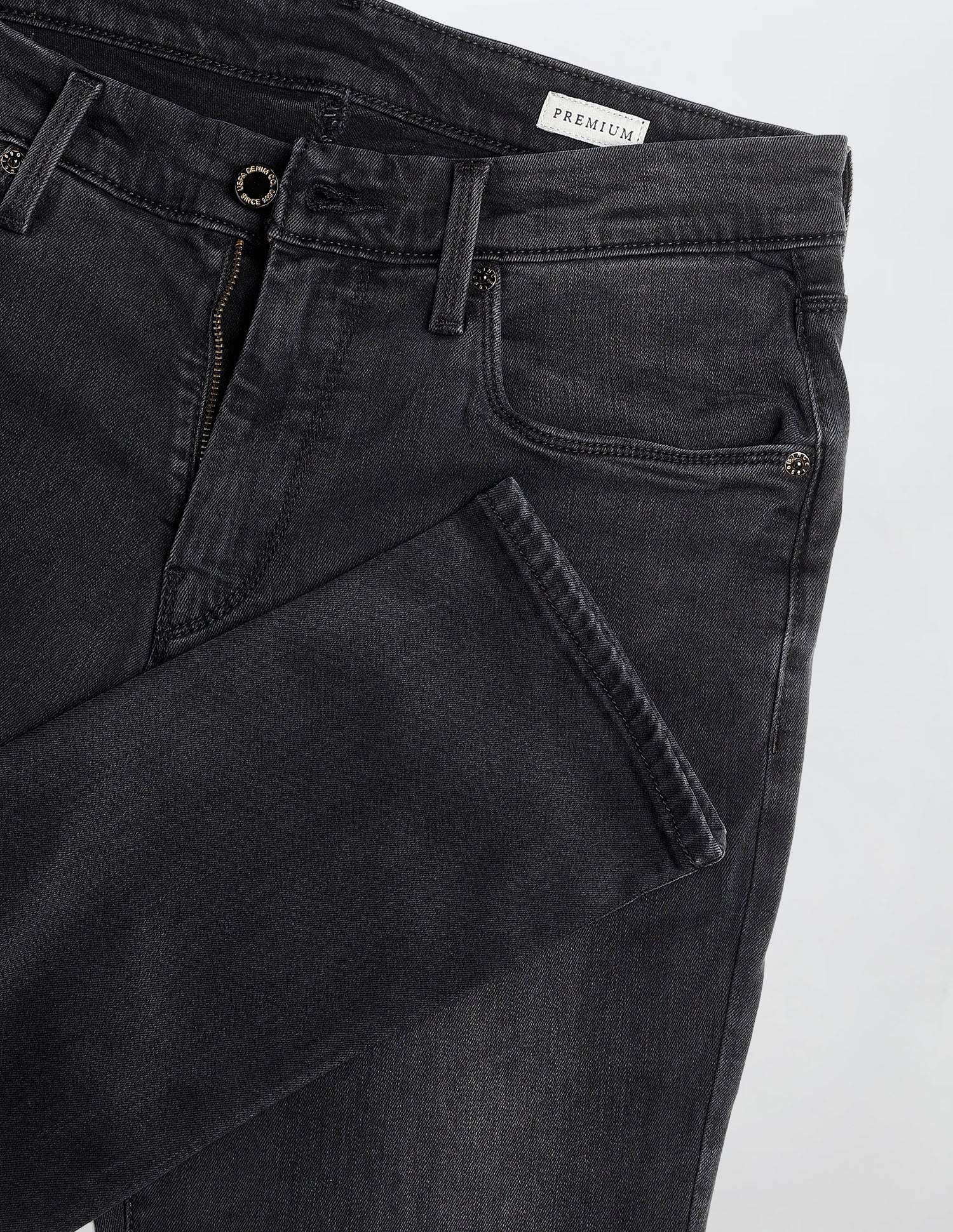 Brandon Slim Tapered Fit Grey Jeans - Image 2