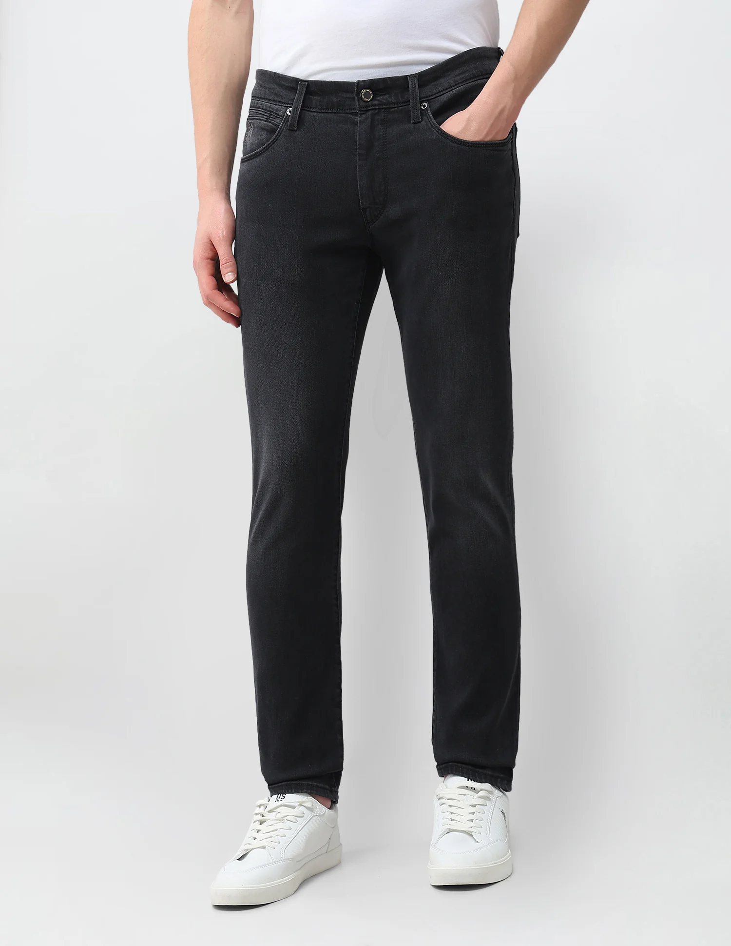 Brandon Slim Tapered Fit Grey Jeans - Image 6