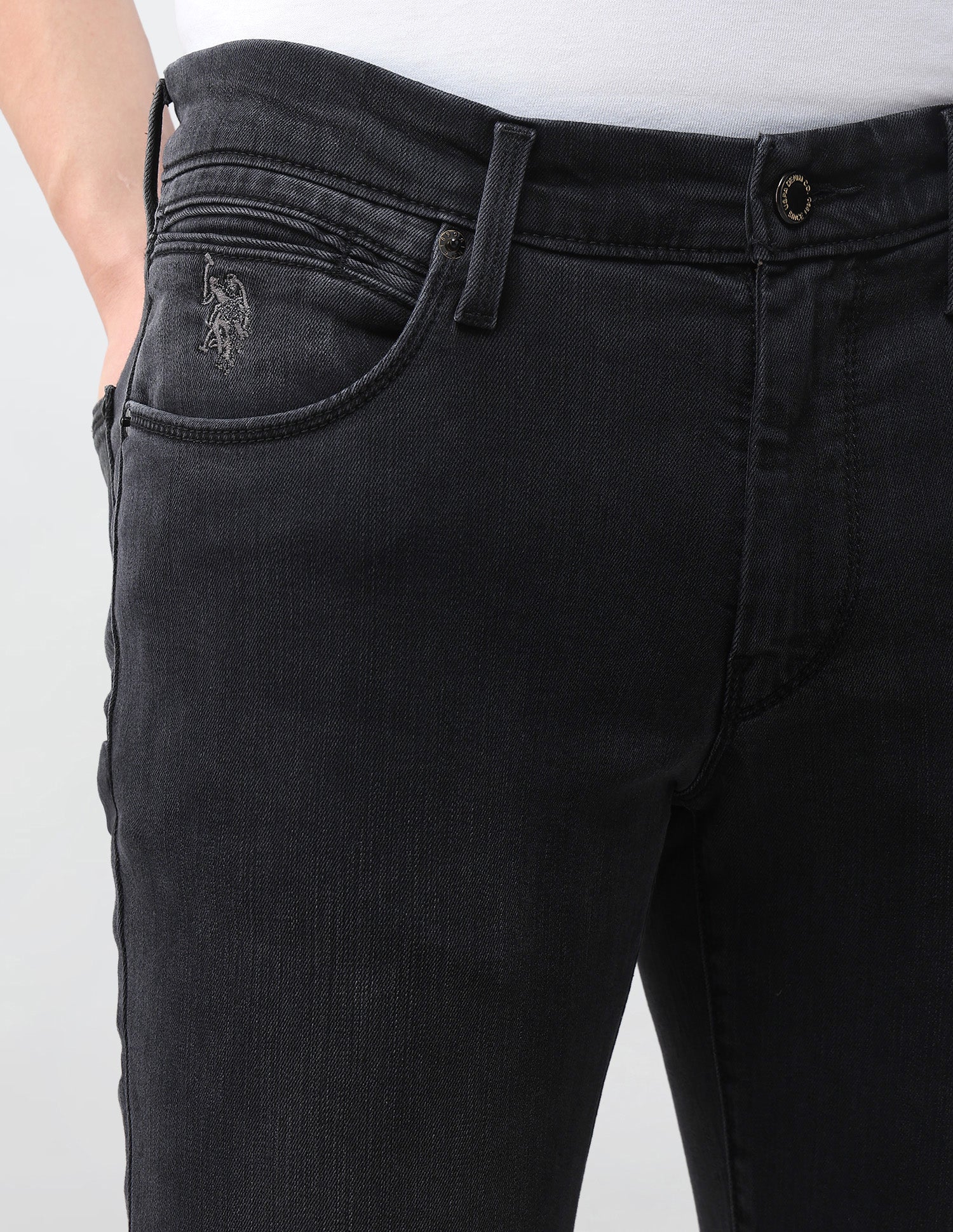 Brandon Slim Tapered Fit Grey Jeans - Image 7