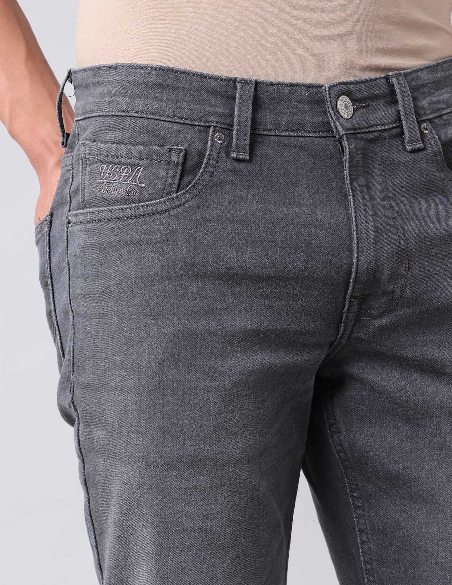 Brandon Slim Tapered Fit Grey Jeans - Image 7