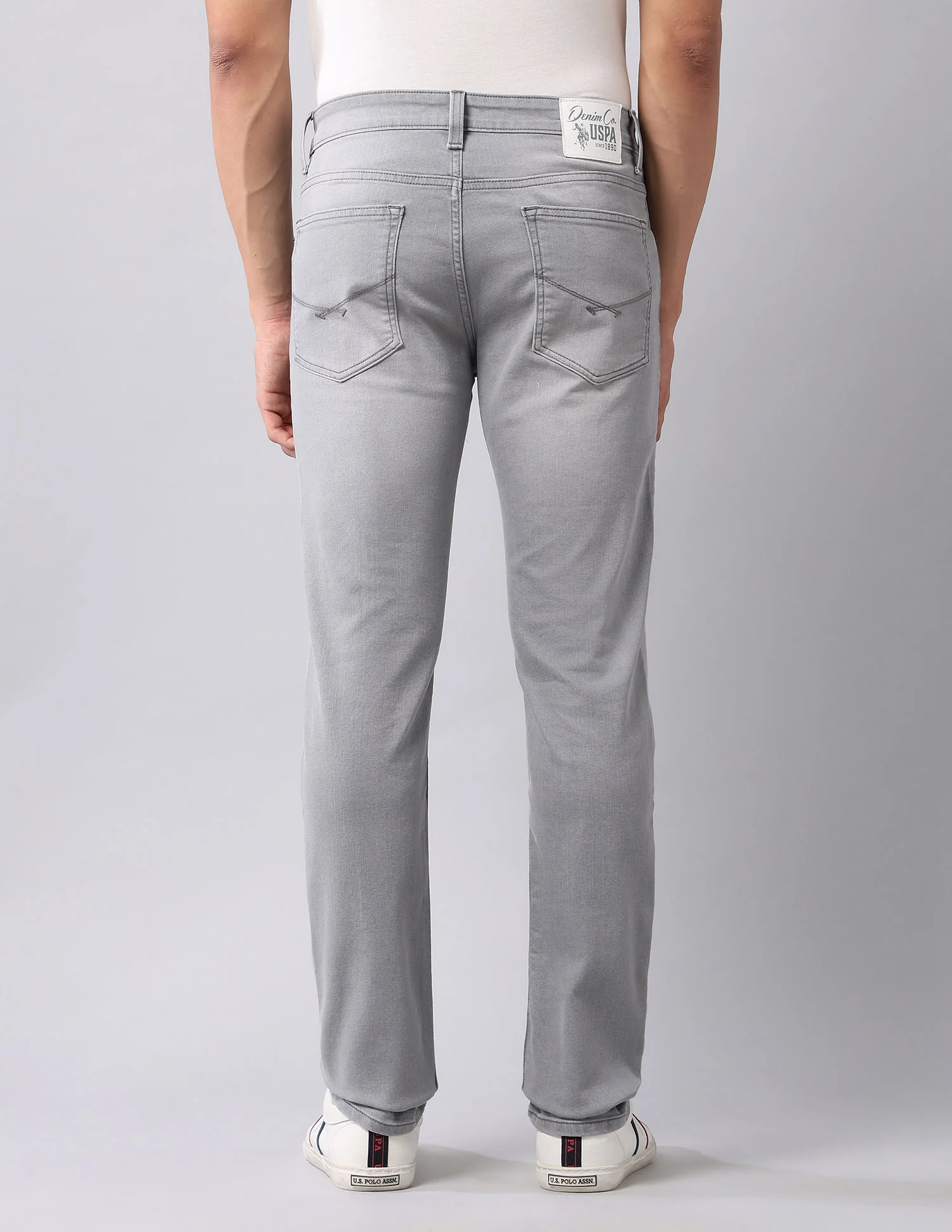 Brandon Slim Tapered Fit Grey Jeans - Image 5
