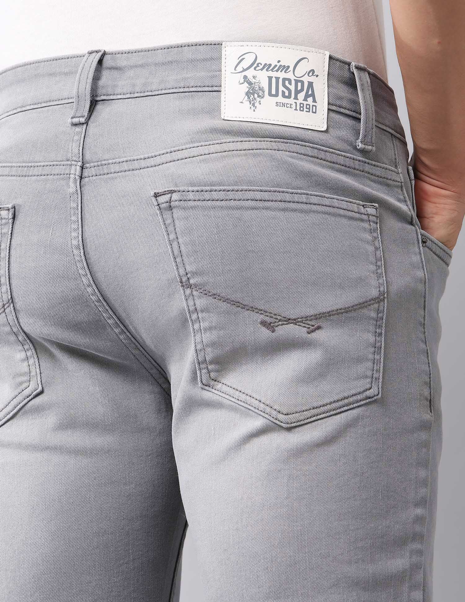 Brandon Slim Tapered Fit Grey Jeans - Image 8