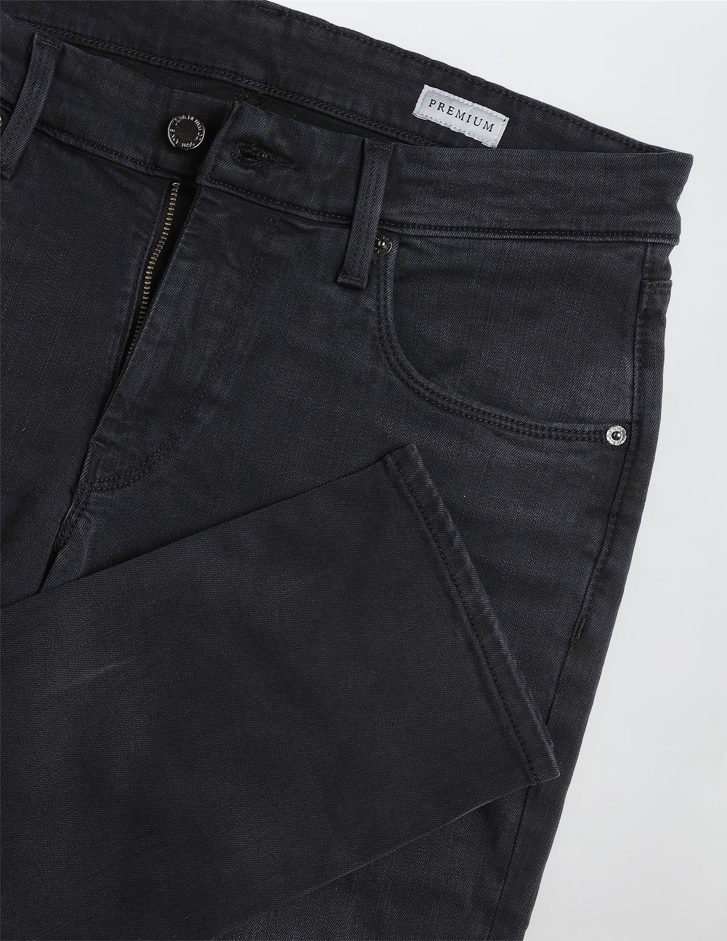Brandon Slim Tapered Fit Grey Jeans - Image 2