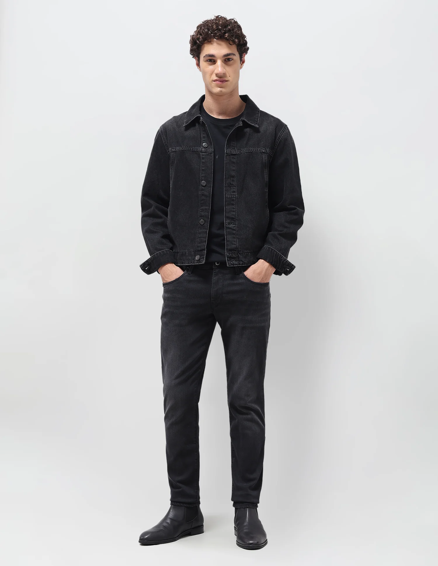 Brandon Slim Tapered Fit Grey Jeans - Image 3