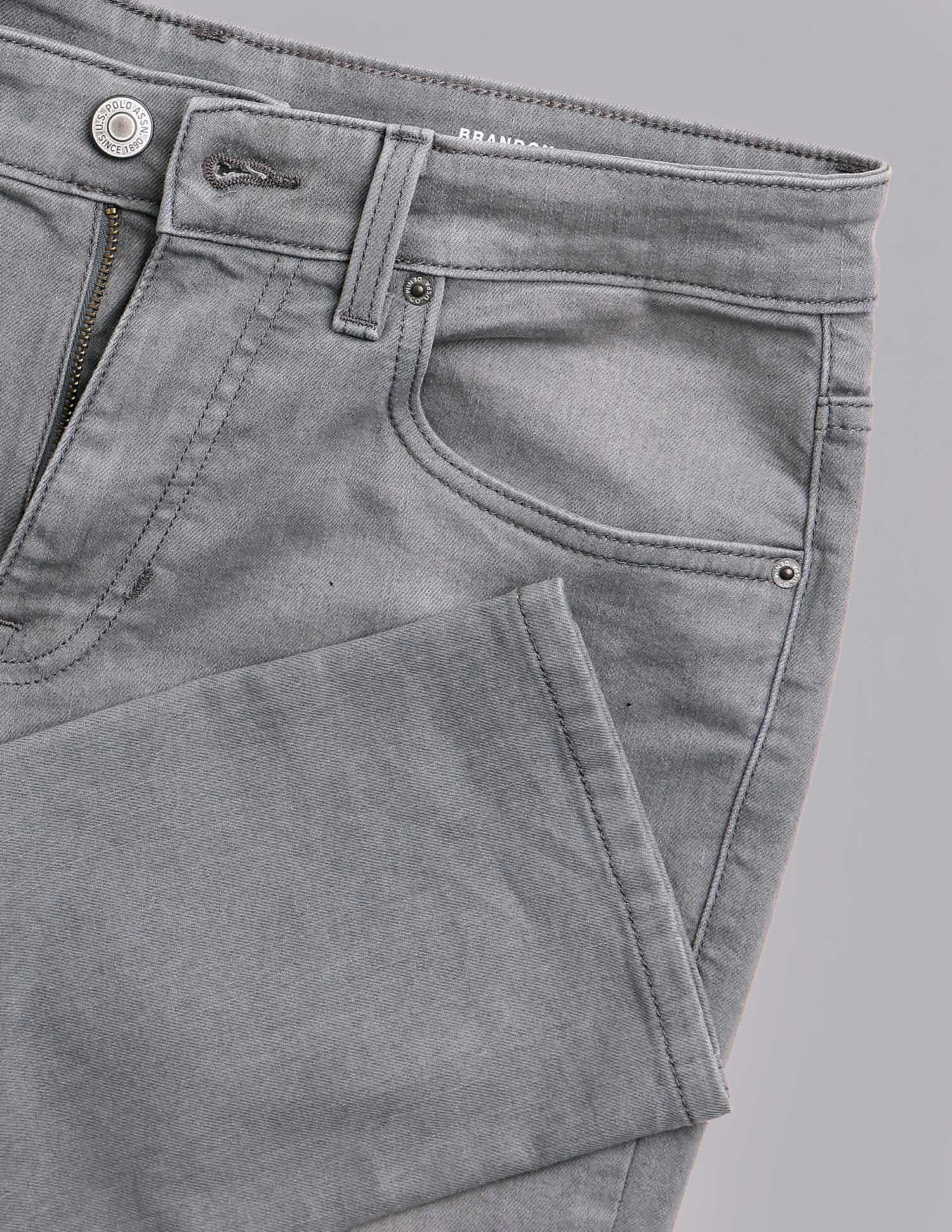 Brandon Slim Tapered Fit Grey Jeans - Image 2