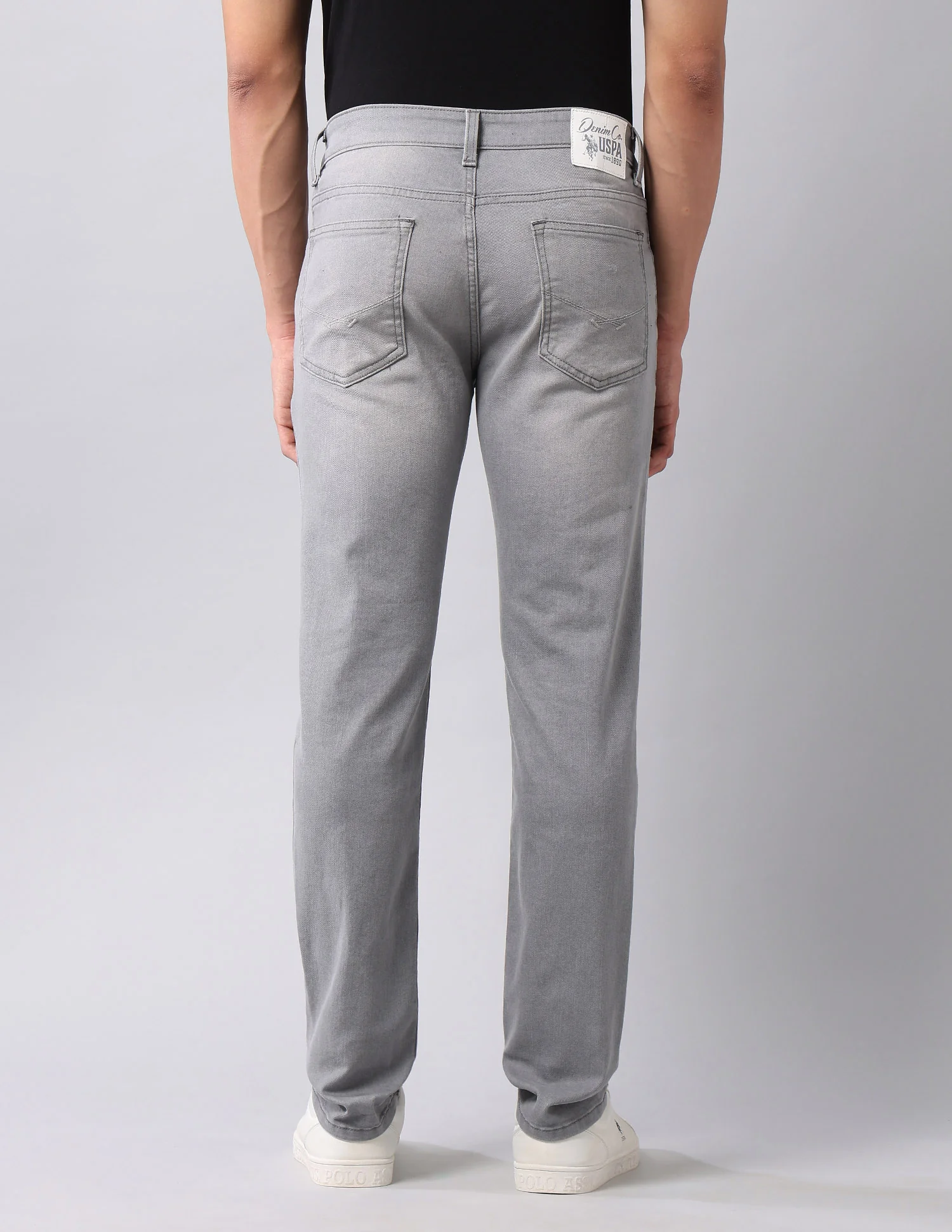 Brandon Slim Tapered Fit Grey Jeans - Image 5