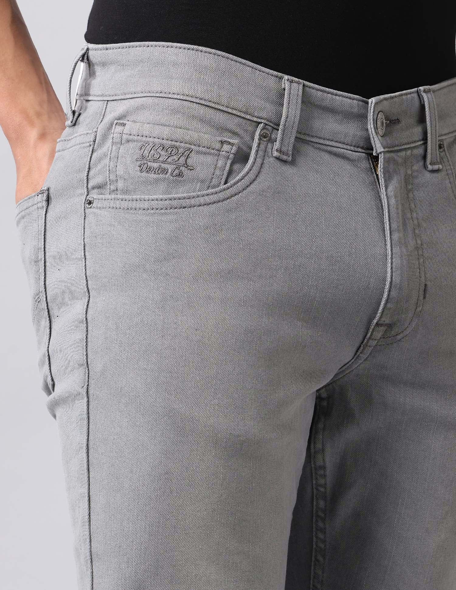 Brandon Slim Tapered Fit Grey Jeans - Image 7