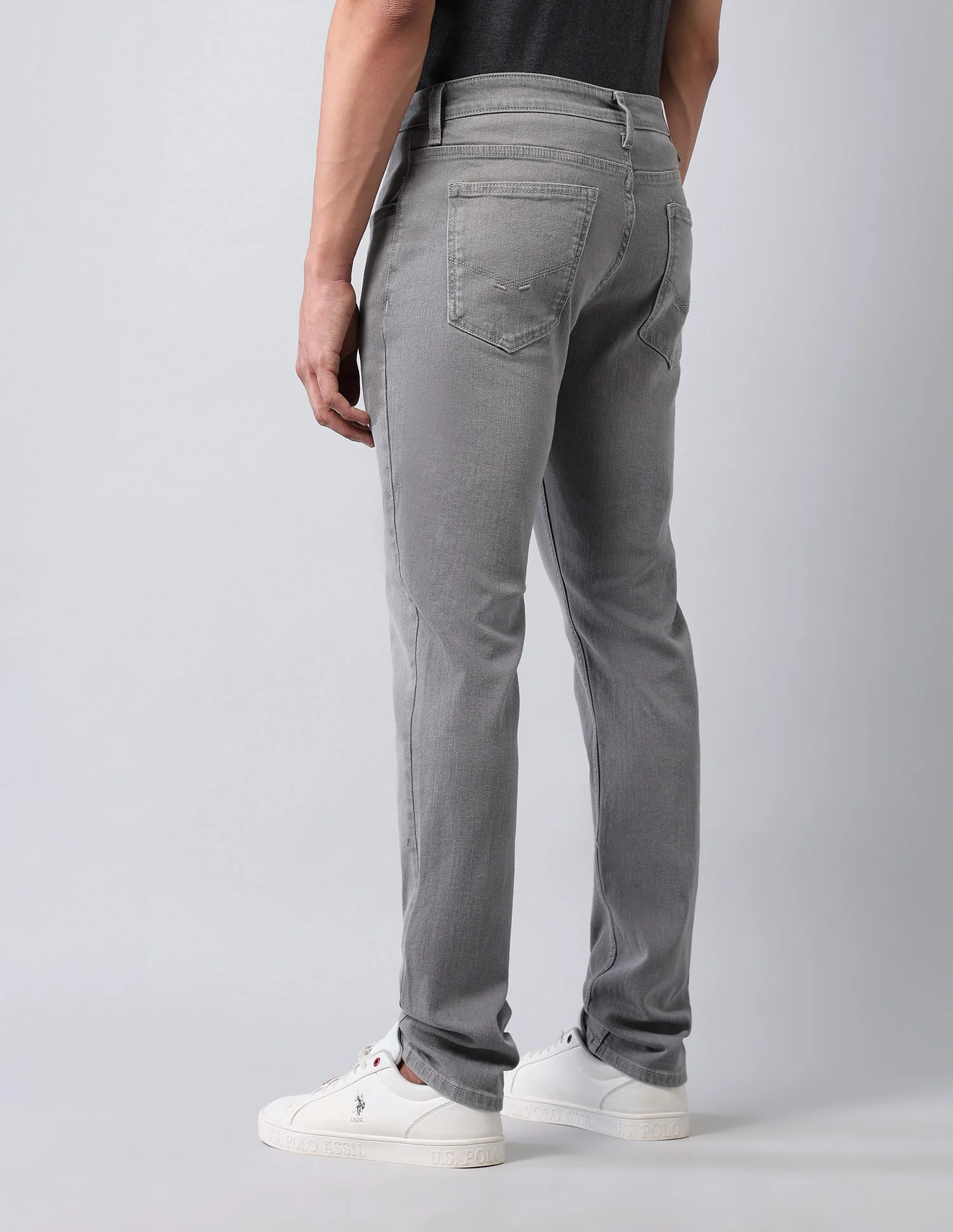 Brandon Slim Tapered Fit Grey Jeans - Image 5