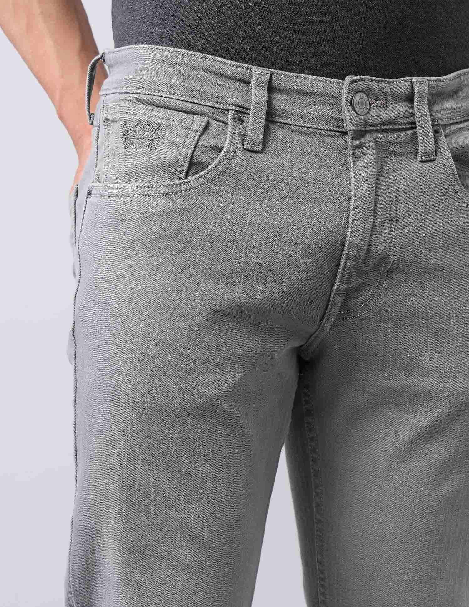 Brandon Slim Tapered Fit Grey Jeans - Image 7