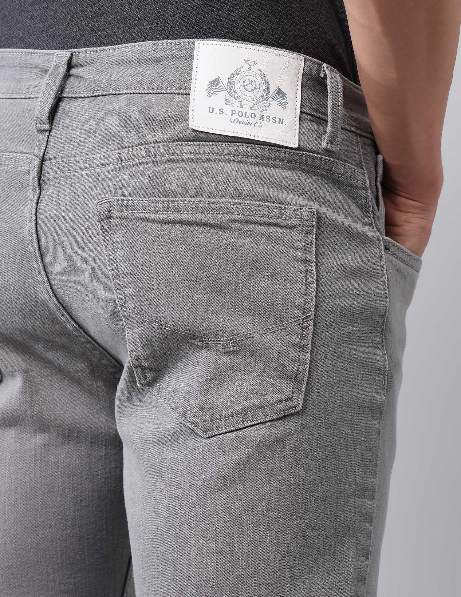 Brandon Slim Tapered Fit Grey Jeans - Image 8