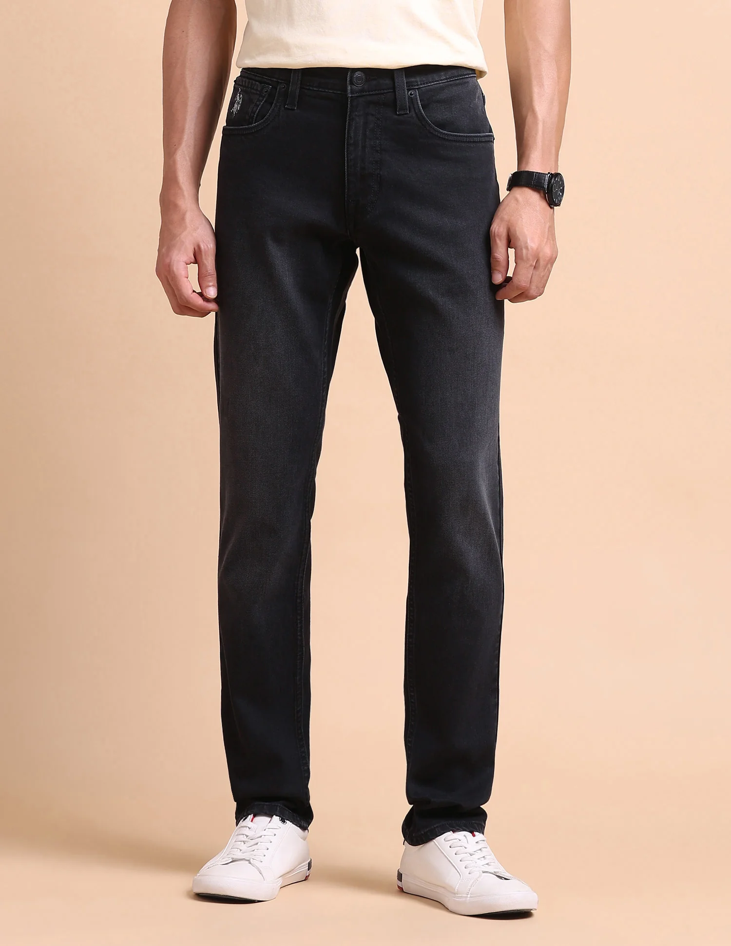 Brandon Slim Tapered Fit Grey Jeans