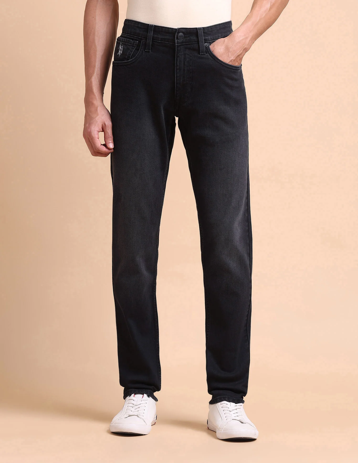 Brandon Slim Tapered Fit Grey Jeans - Image 6
