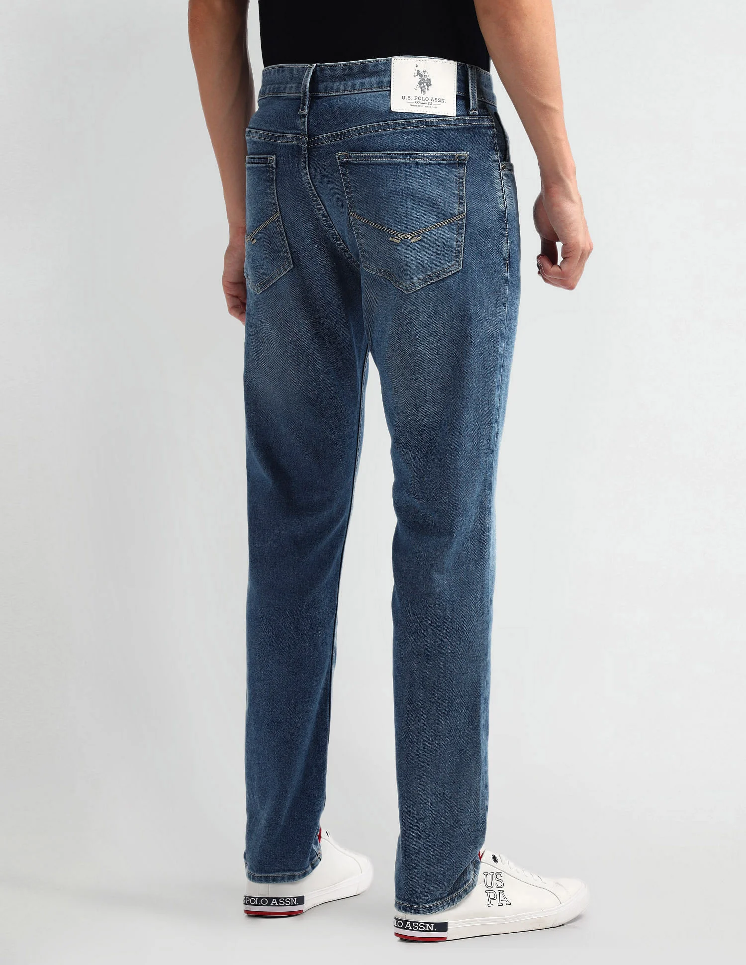 Brandon Slim Tapered Fit Light Wash Jeans - Image 5