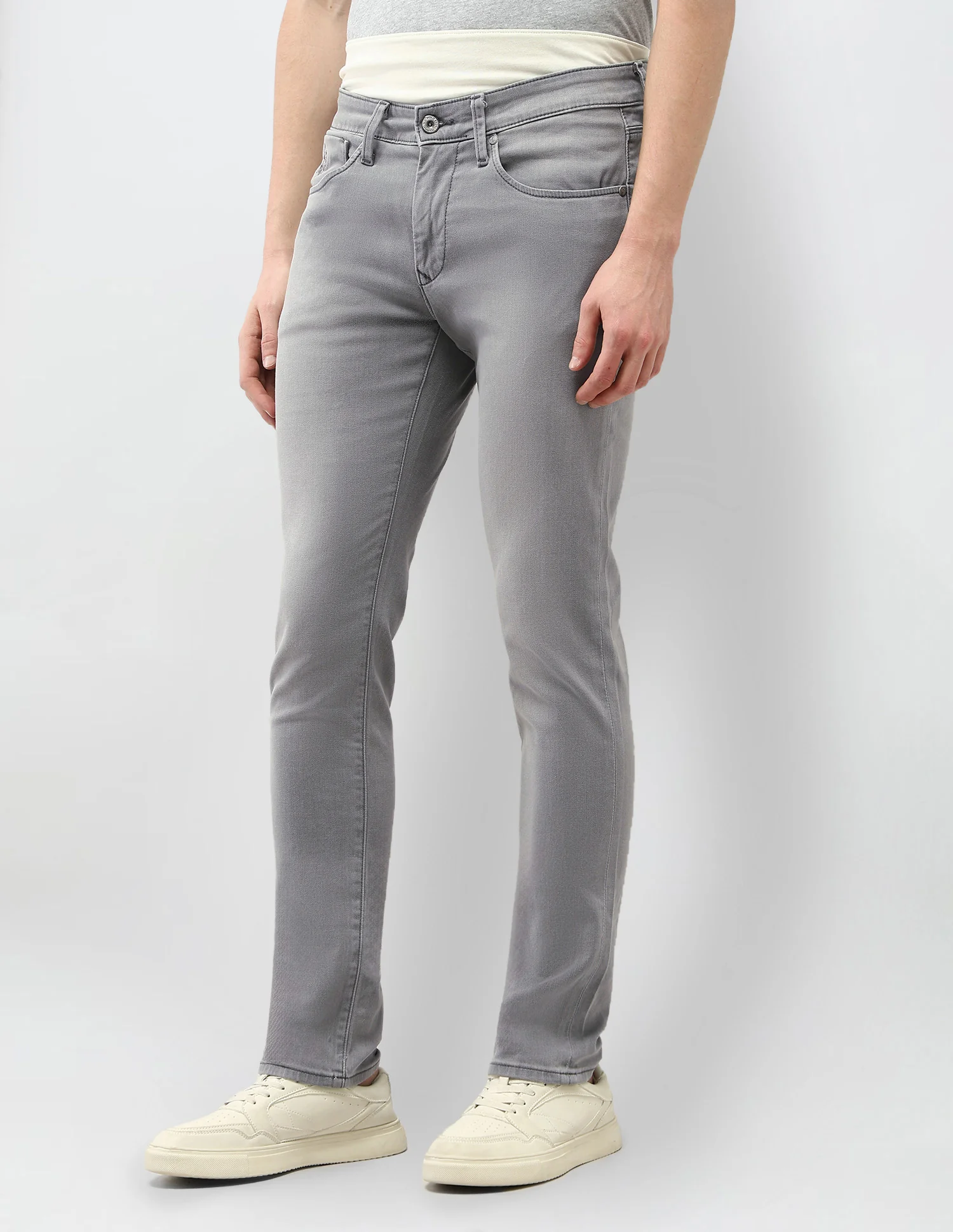 Brandon Slim Tapered Fit Light Washed Jeans - Image 4