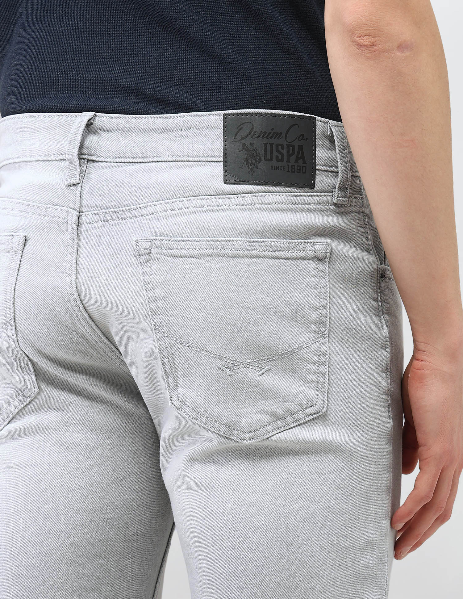 Brandon Slim Tapered Fit Light Washed Jeans - Image 8