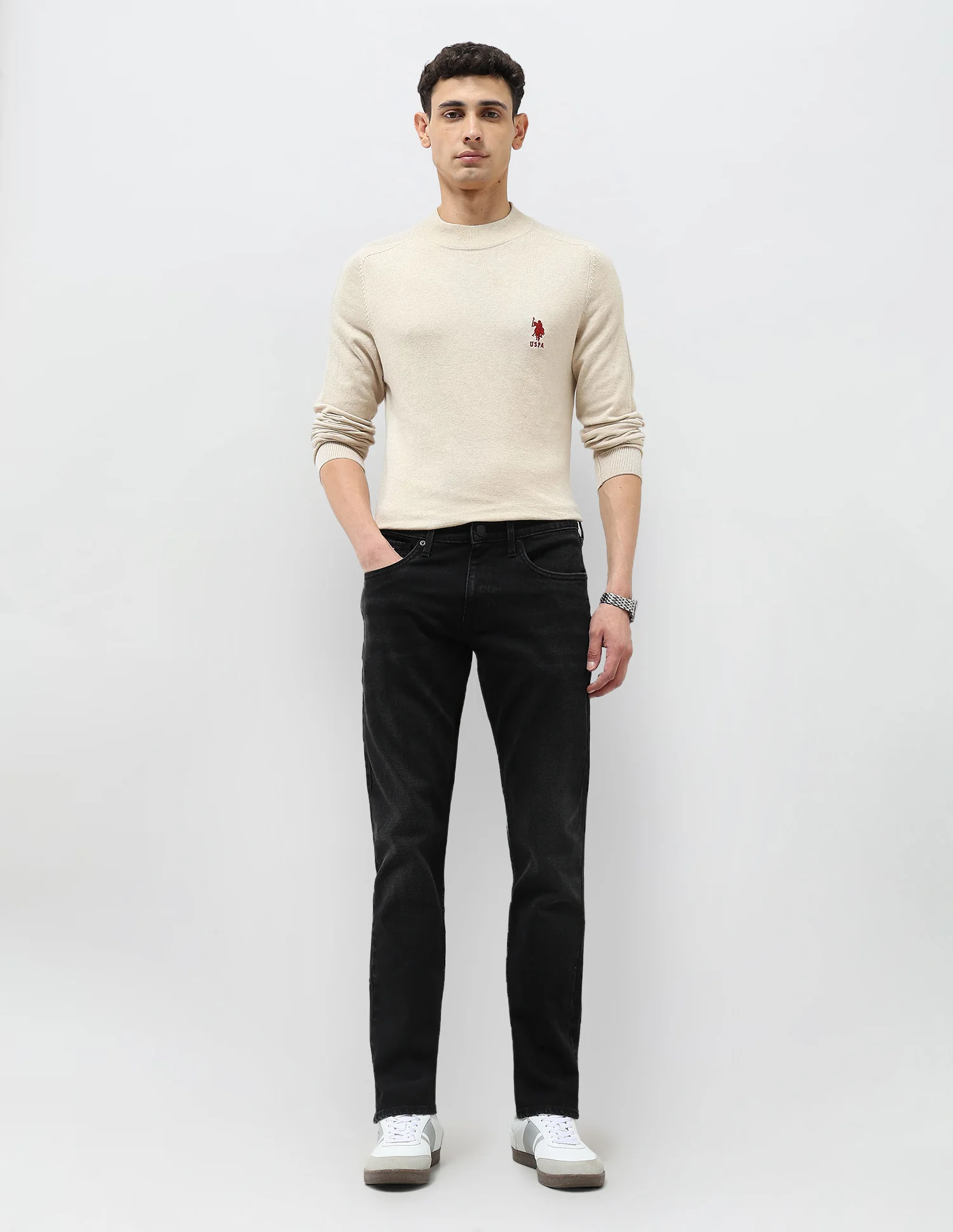 Brandon Slim Tapered Fit Mid Rise Jeans - Image 3